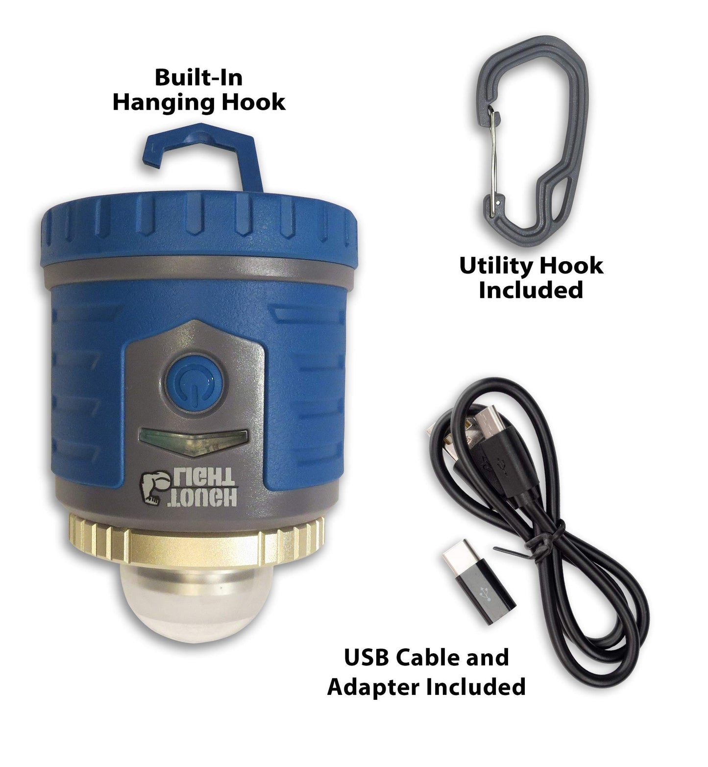 USB Rechargeable Camping Lantern, 400 Lumens LED Lantern, Hanging Tent Lamp, 6000mAh Power Bank, 200 Hour, 6 Modes, for Outdoors & Emergency