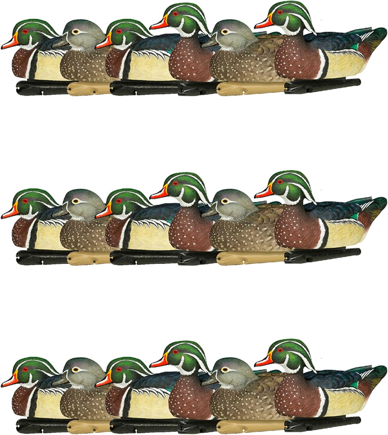 Avian X Topflight Pintail Decoys, Rugged Realistic Floating Duck Decoys for Hunting, Weight-Forward Swim Keel