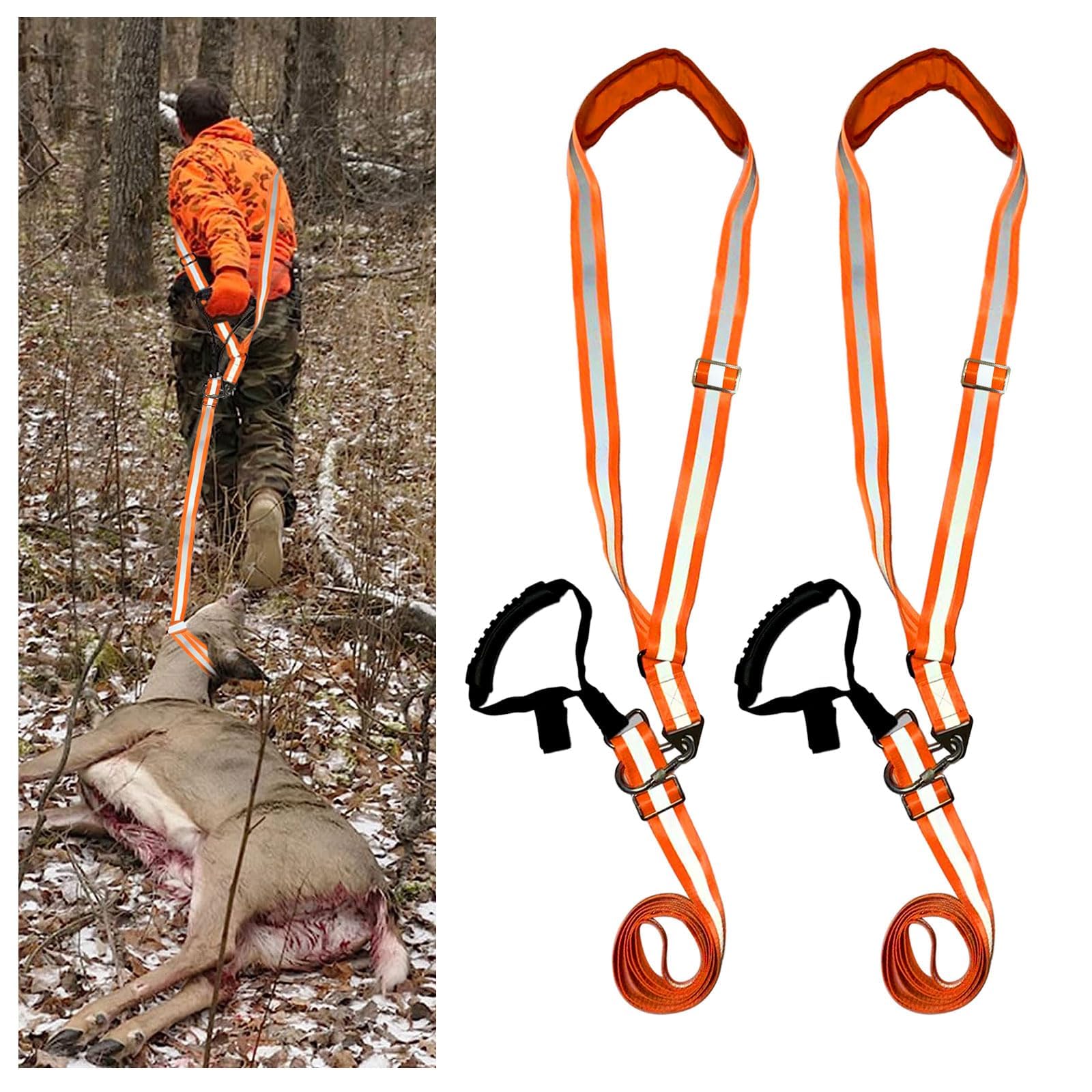 Deer Drag and Harness Heavy Duty Deer Drag Strap Durable Safety