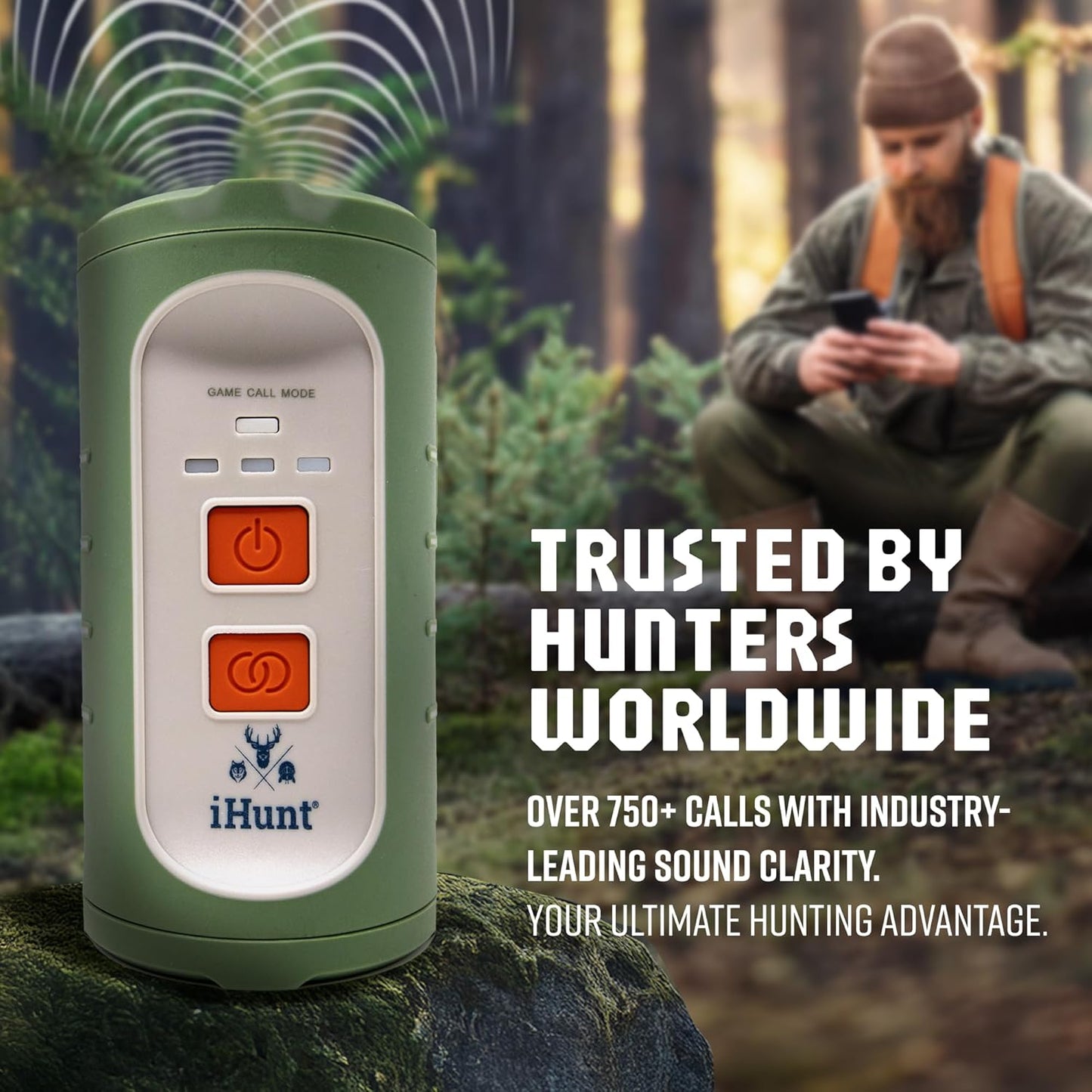 Phantom Link 150, Best Electronic Game Call, Long Range Bluetooth Speaker, Waterproof, Wireless Remote Hunting Speaker for Deer, Coyote, Turkey, Predator, Elk, Fox, Moose, Bear, Hog