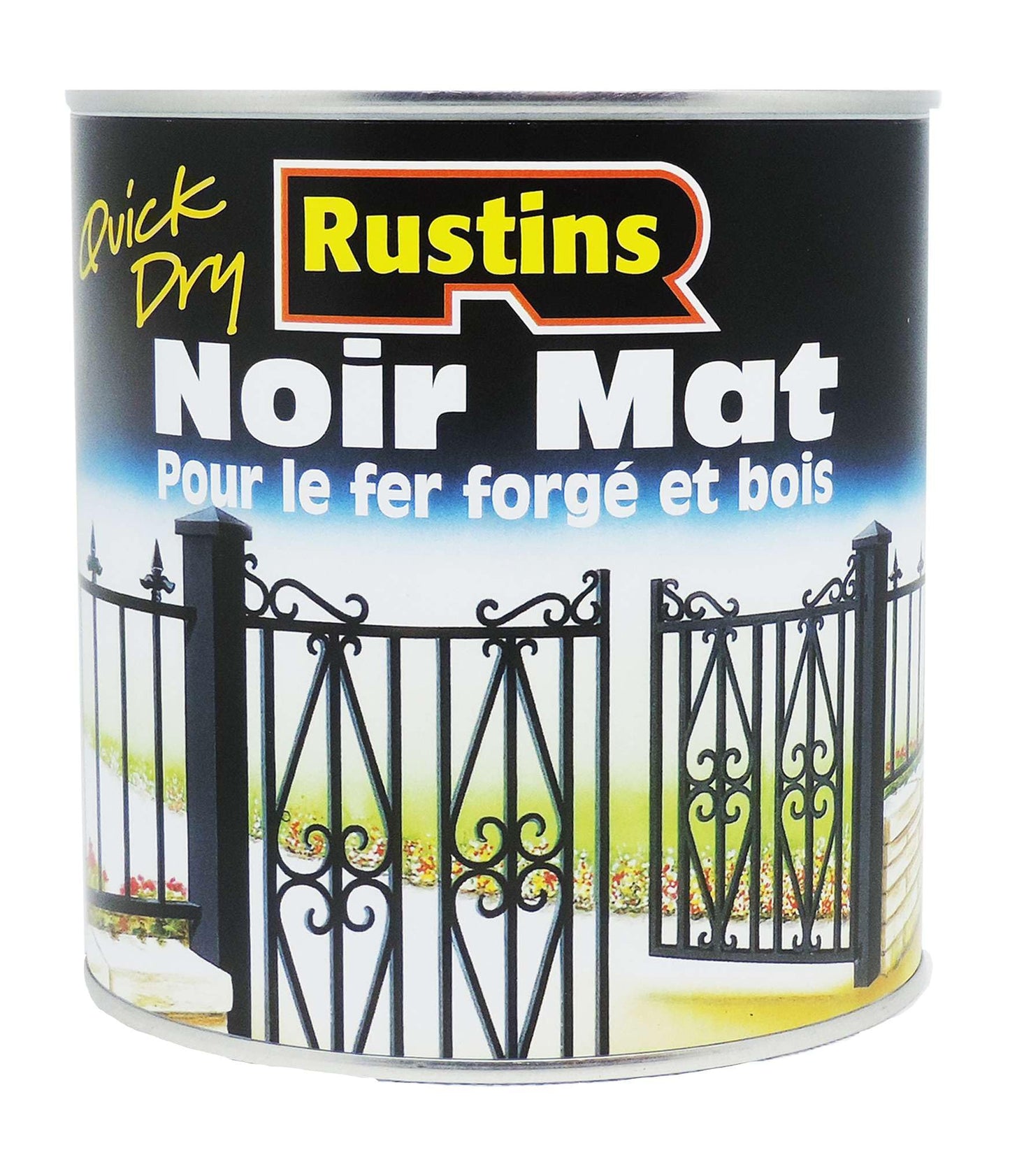 Quick Drying Matt Black Paint 250ml -Easy DIY Application for a Professional Finish in Minutes, Ideal for Interior & Exterior Surfaces