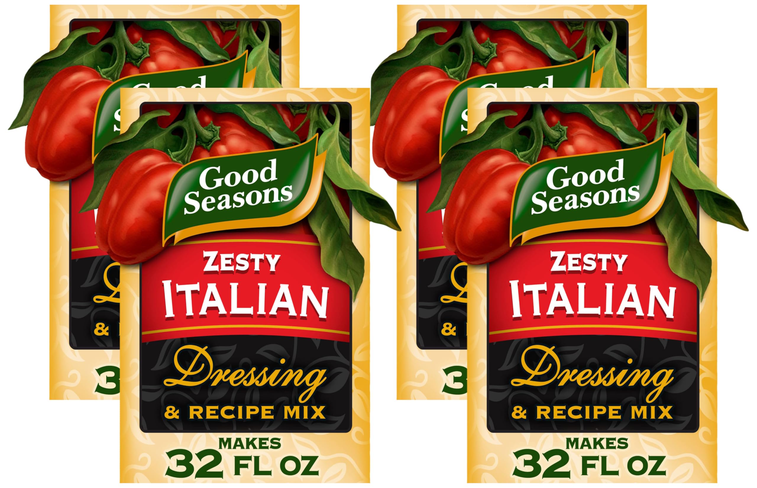 Good Seasons Zesty Italian Dressing & Recipe Seasoning Mix, 4 ct Packe ...