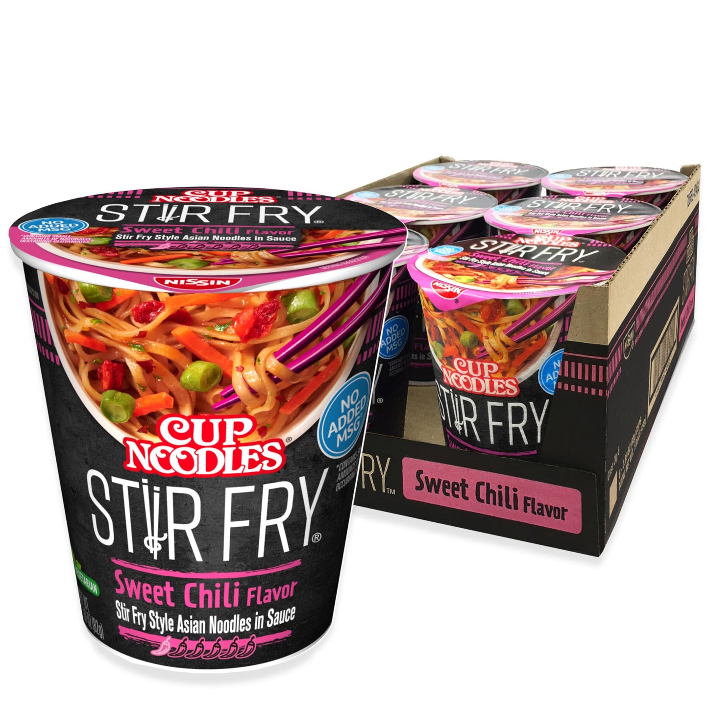 Nissin Cup Noodles Soup, Beef Flavor, Microwaveable Paper Cups, Instant Ramen, 2.25 Ounce (Pack of 12)