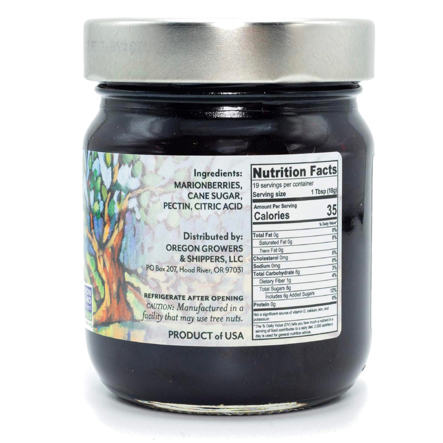 Oregon Growers, Marionberry Jam, Strawberry Jam, & Red Raspberry Jam Variety Pack - Marionberry Preserves, Strawberry Preserves, Red Raspberry Preserves, Organic Jelly - 12 Oz Each (Pack of 3)