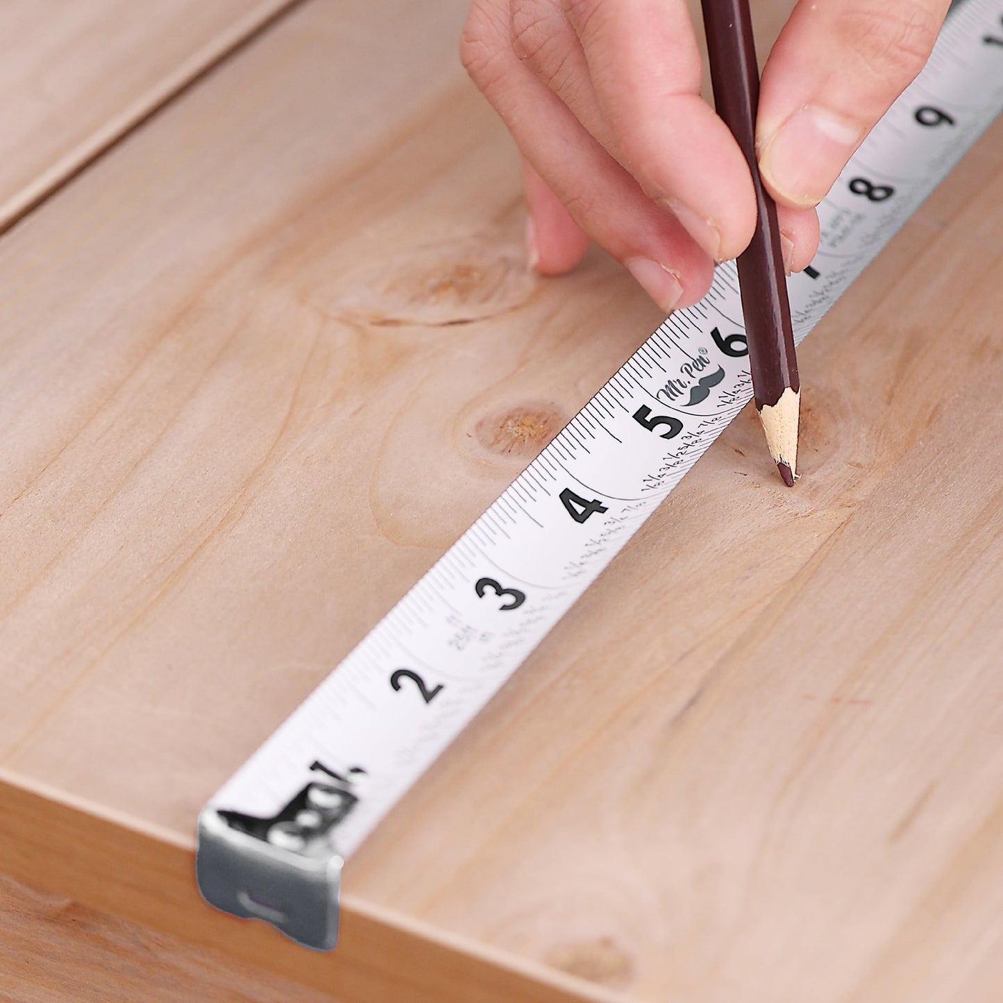 Mr. Pen 25-Foot Steel Retractable Tape Measure with Easy Read Fractions