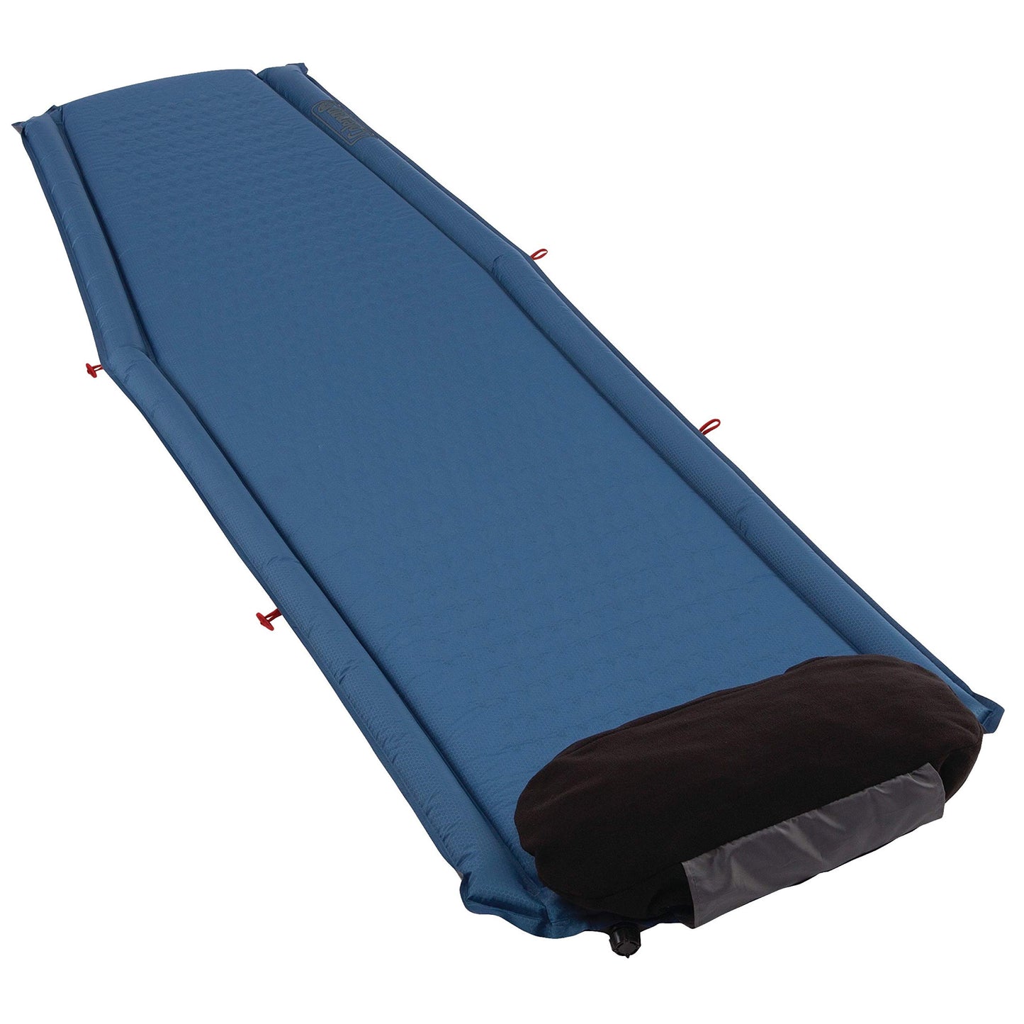 Coleman Silverton Self-Inflating Sleeping Pad, Lightweight Camping Pad with Pillow, Comfortable Sleeping Mat with Side Bumpers, Easy Inflation