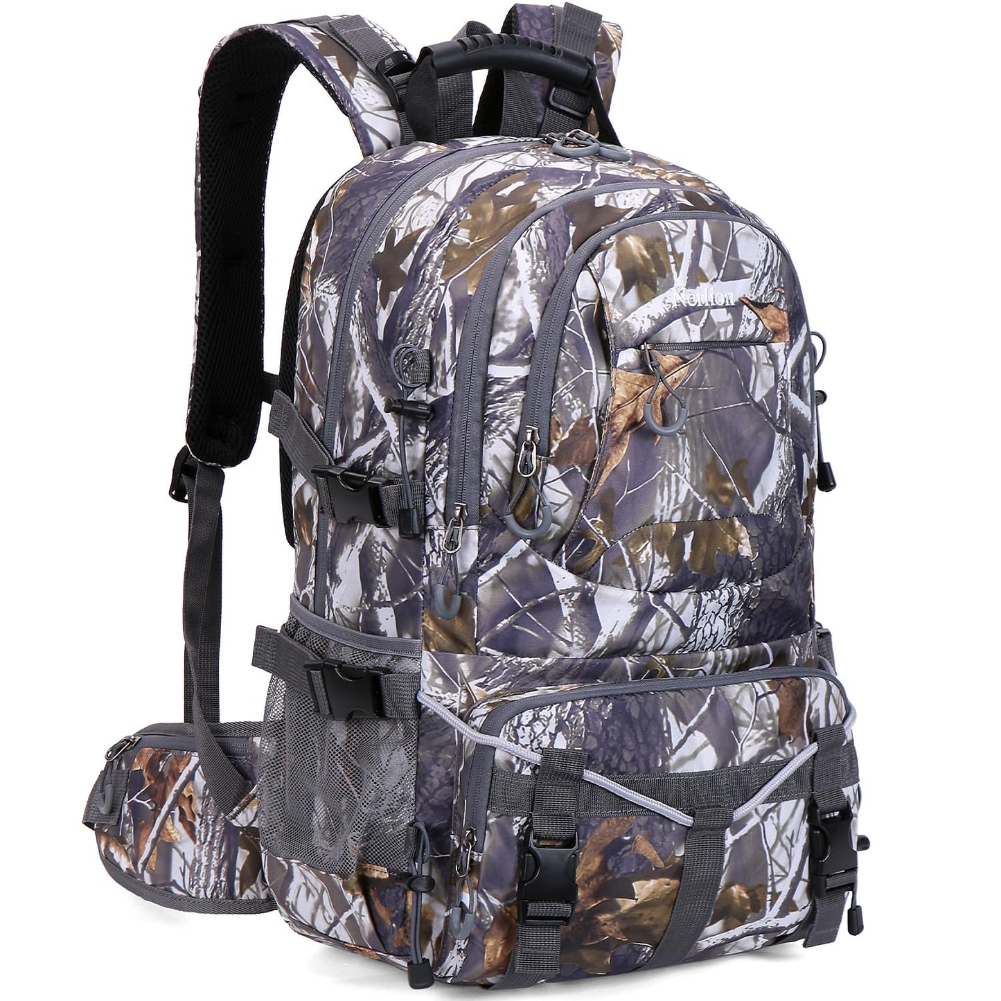 Nerlion 40L Hiking Backpack Travel Backpack for Men Women Camping Waterproof Outdoor Hiking Daypack Lightweight Backpack (Orange)