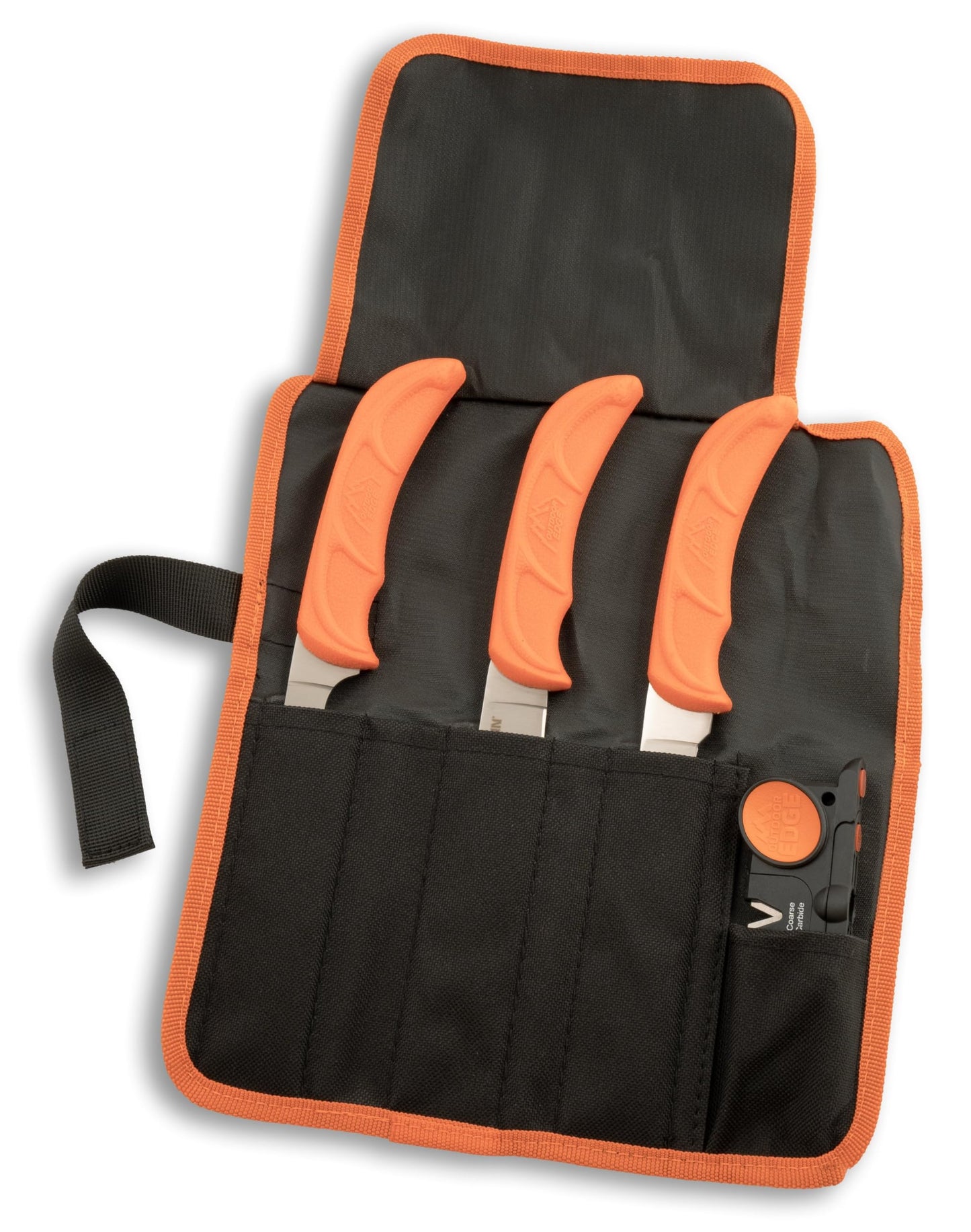 Outdoor Edge WildLite - 6-Piece Field to Freezer Hunting & Game Processing Knife Set with Gut Hook Knife, Caping Knife - Hunting Knives for Gutting Deer with Case - Deer Hunting Accessories