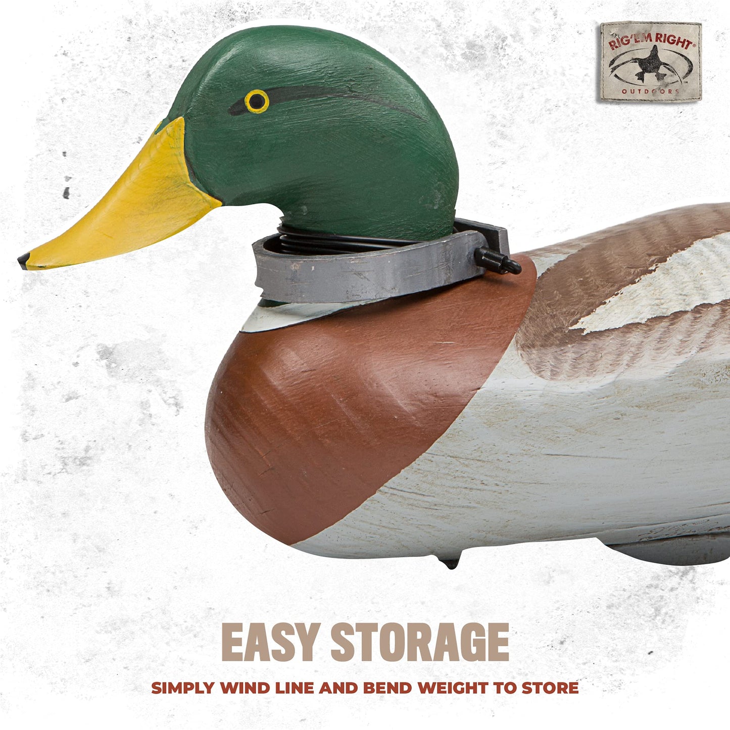 Rig'Em Right Waterfowl Flexible Strap Weights for Anchoring Decoys to The Ground