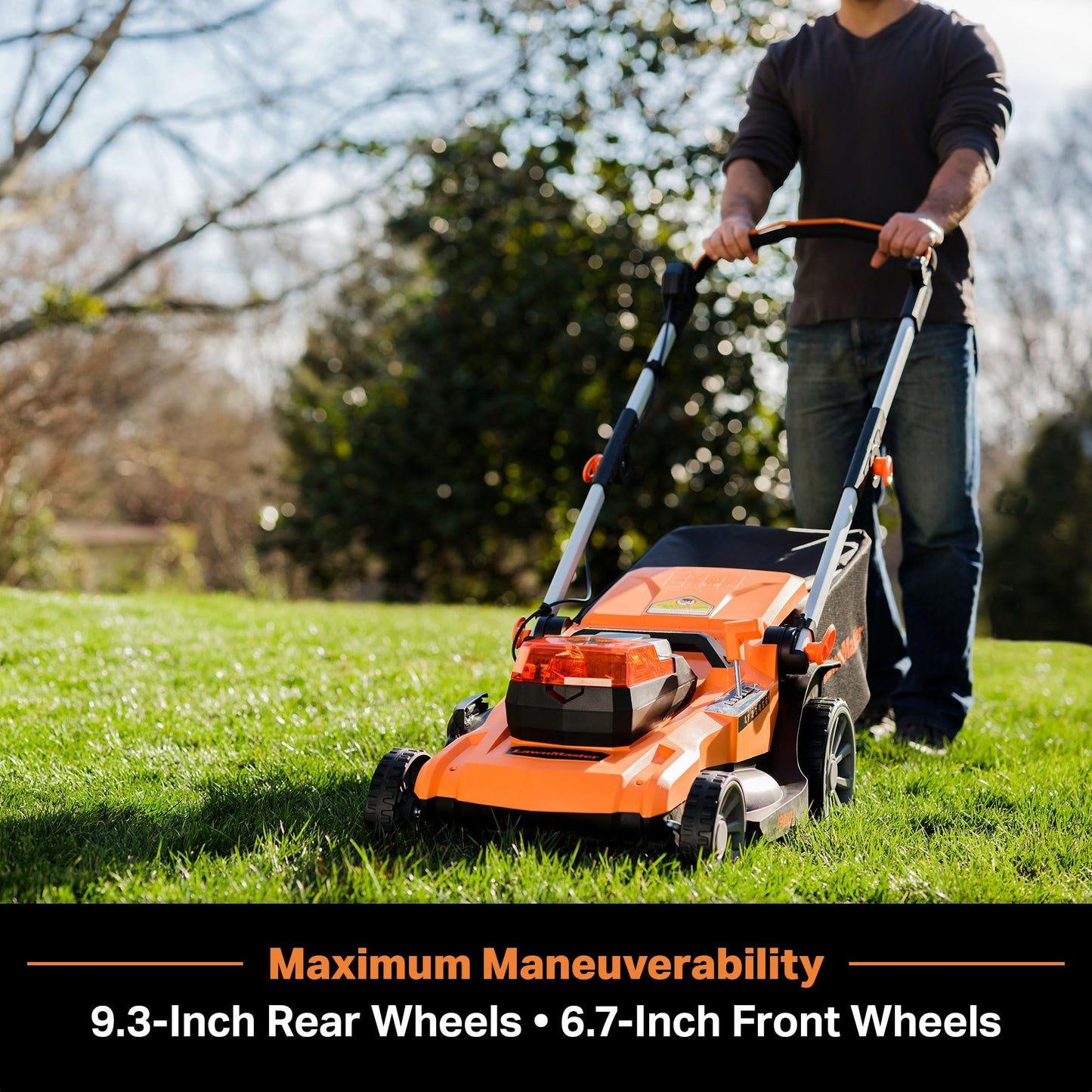 LawnMaster MEB1216K Electric Lawn Mower 16-Inch 12AMP