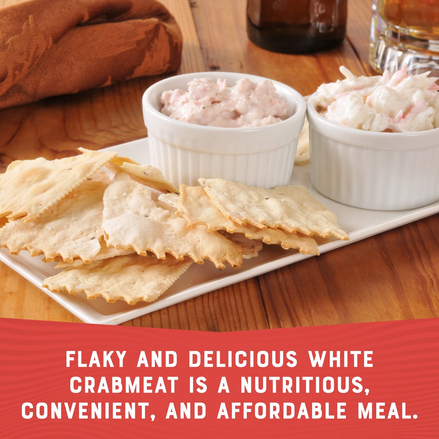 Bumble Bee White Flake Crab Meat in Water, 6 oz Can - 16g Protein & 1g Carb Per Serving - Wild Caught, Flaky, Drain Before Use, 6 Ounce (Pack of 1)