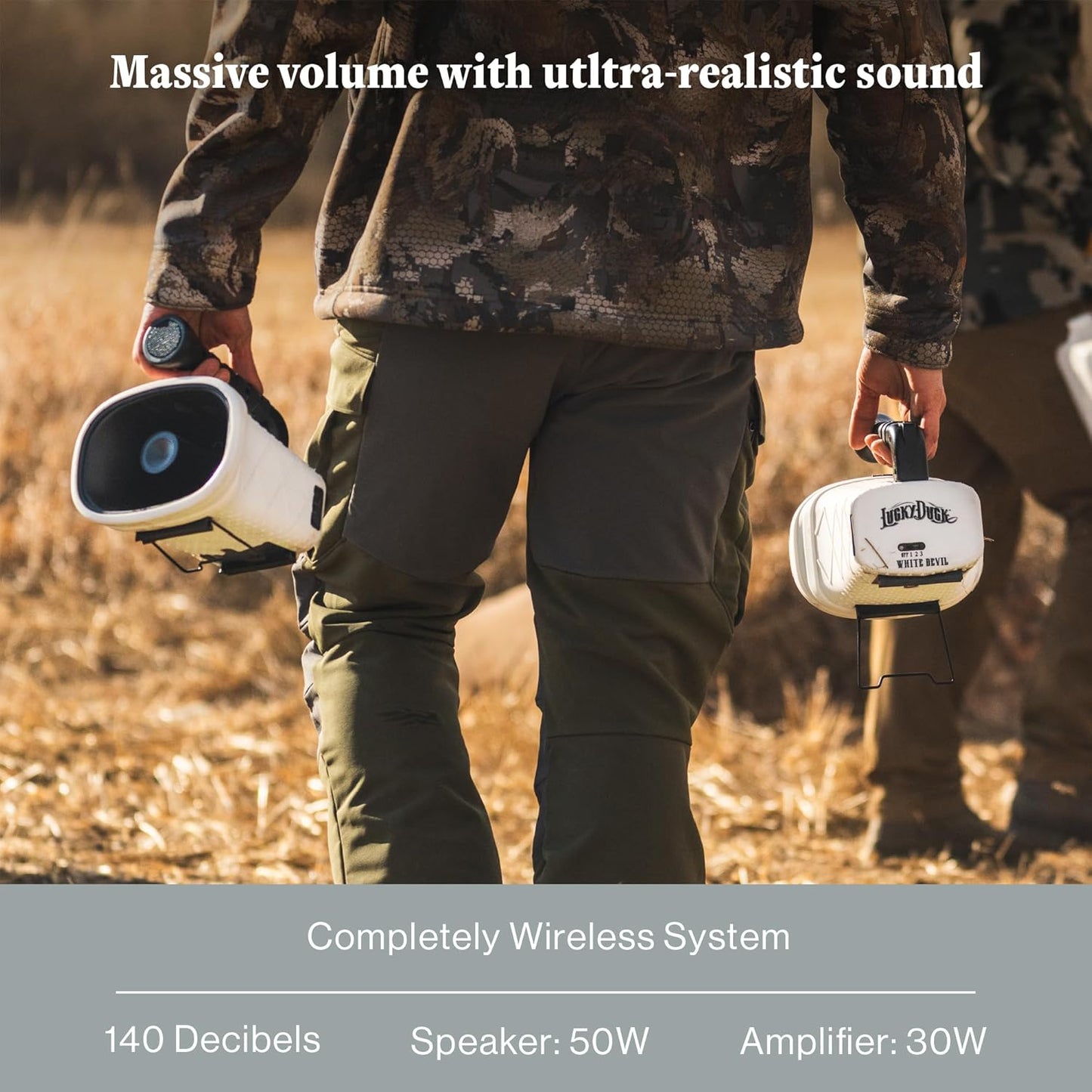 Lucky Duck White Devil Ecaller, Wireless Electronic Snow Goose and Predator Caller