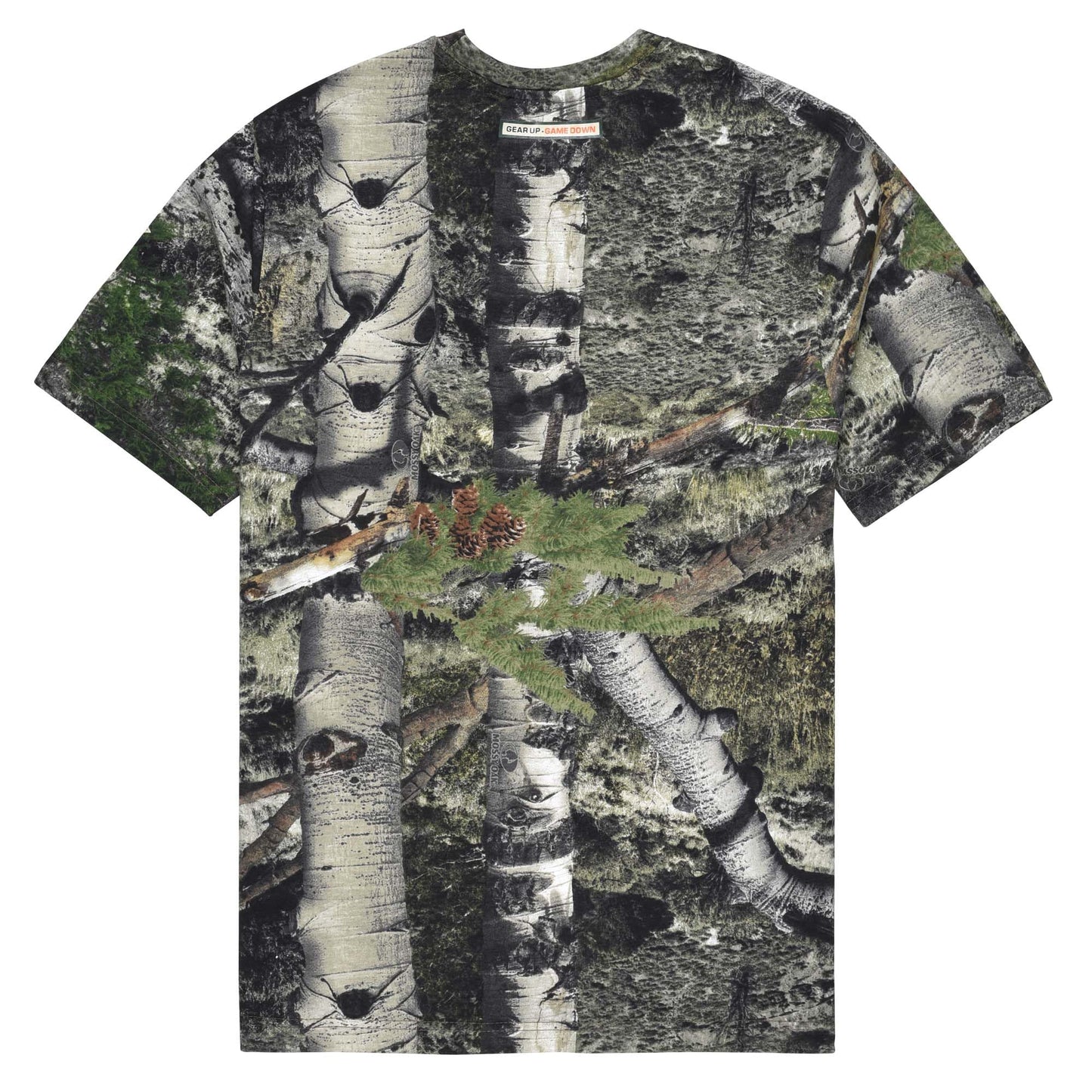 Authentic Realtree and Mossy Oak Camouflage Crewneck Unisex Adult Short Sleeve Tee Shirt