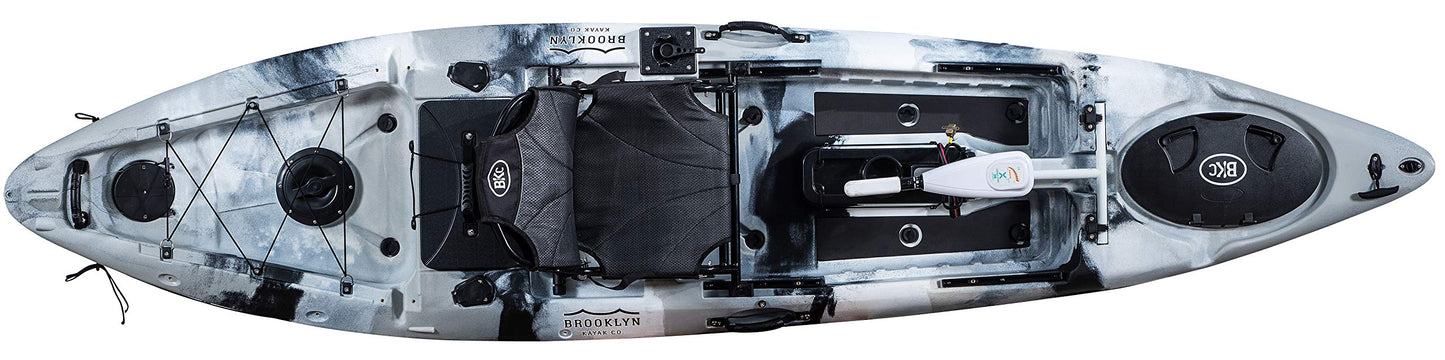 Brooklyn 12.0 Pro Pedal or Motorized Kayak 12' Sit On Top Fishing Kayak Choose Flipper Drive, Proppeller Drive or Trolling Motor