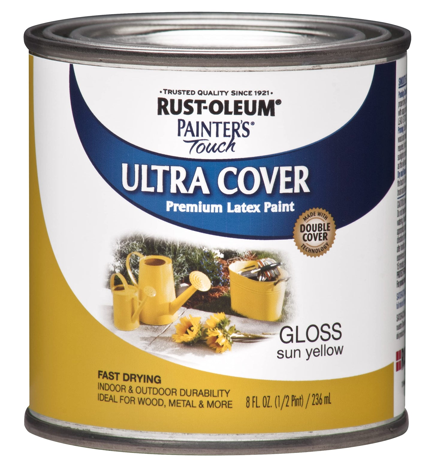 Rust-Oleum 1976502 Painter's Touch Latex Paint, Flat Black 32 Fl Oz, 1 Quarts, (Pack of 1)
