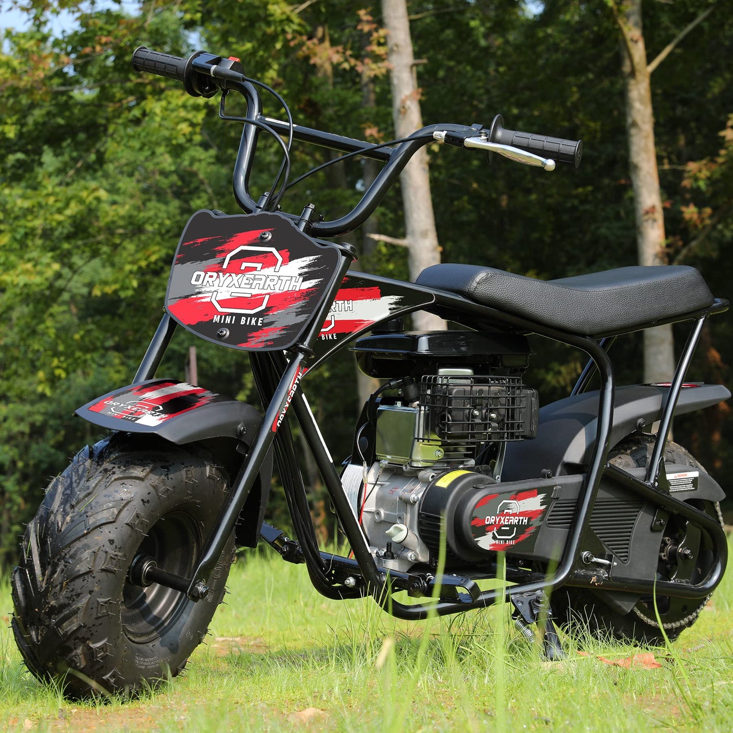 Oryxearth Mini Dirt Bike for Kids, 105CC 4-Stroke Kid Gas Powered Off-Road Pocket Pit Trail Motorcycle W/EPA Approved, Up to 24 Mph Weight Support 185 LBS