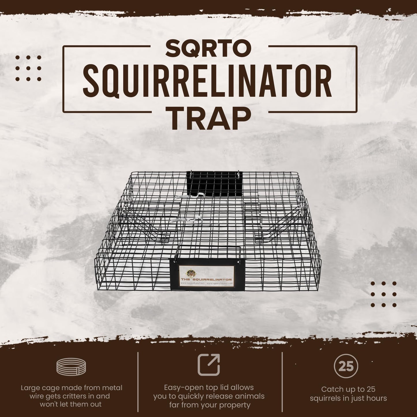 Rugged Ranch Live Chipmunk Trap, Catch & Release Cage, Large, Chipmunkinator