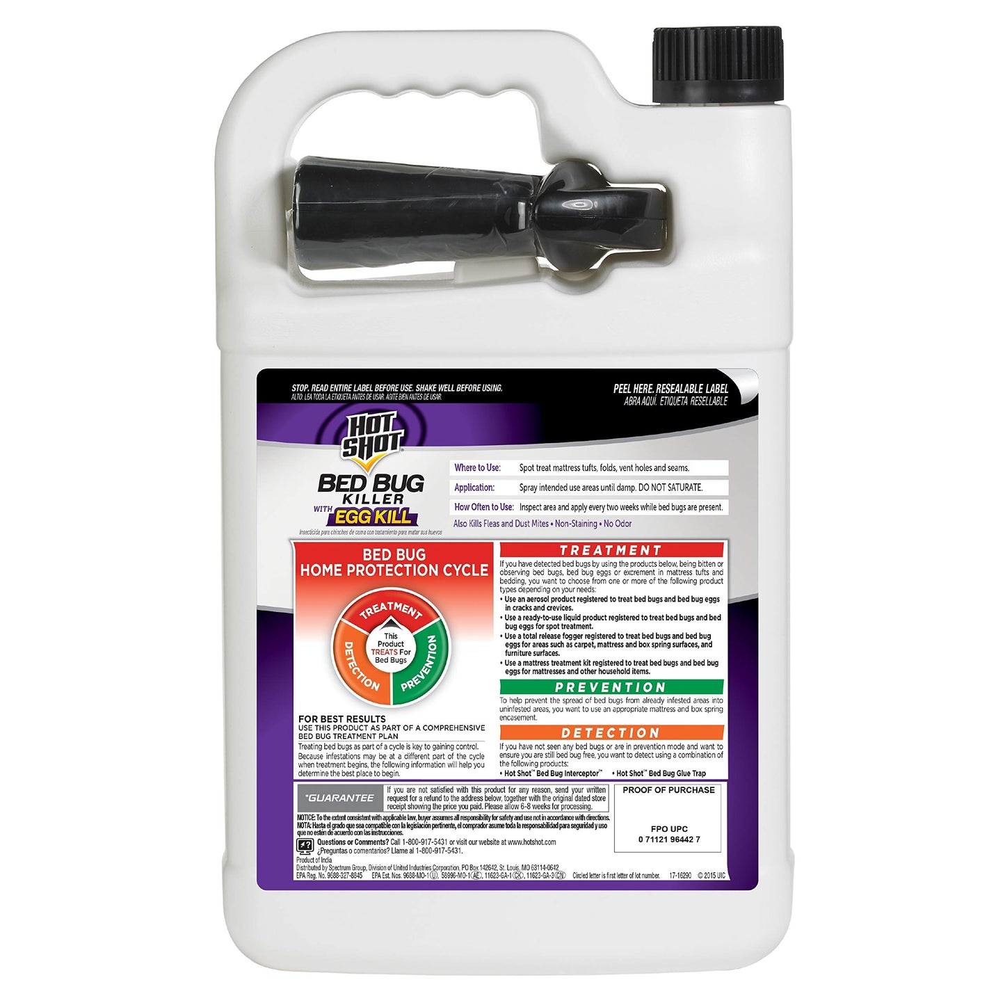 Hot Shot Bed Bug & Flea Fogger Pack 3-Pack, Kills Bed Bugs and Fleas Indoors, Get Rid of Fleas In House, Inhibits Reinfestation Up to 7 Months