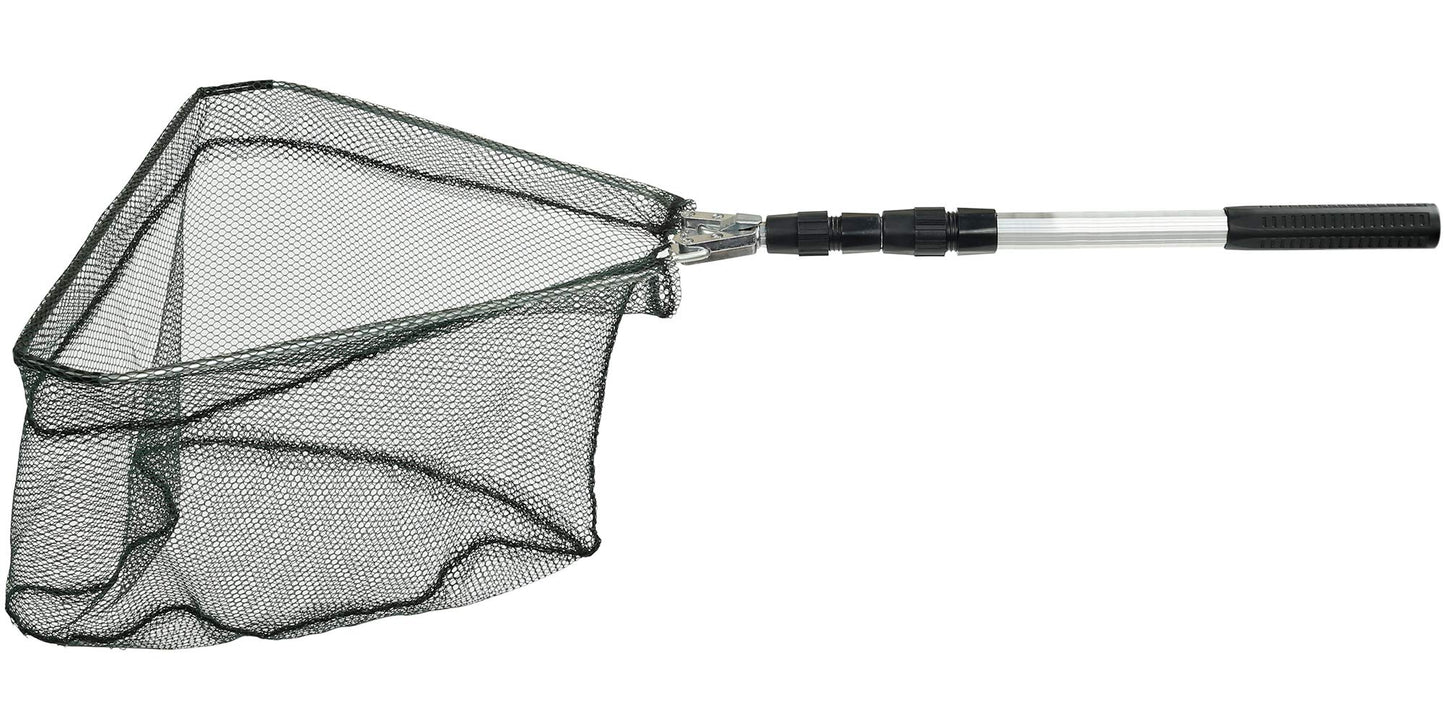 RESTCLOUD Fishing Landing Net with Telescoping Pole Handle, Fishing net Freshwater for Kids Men Women, Extend to 40-63 Inches