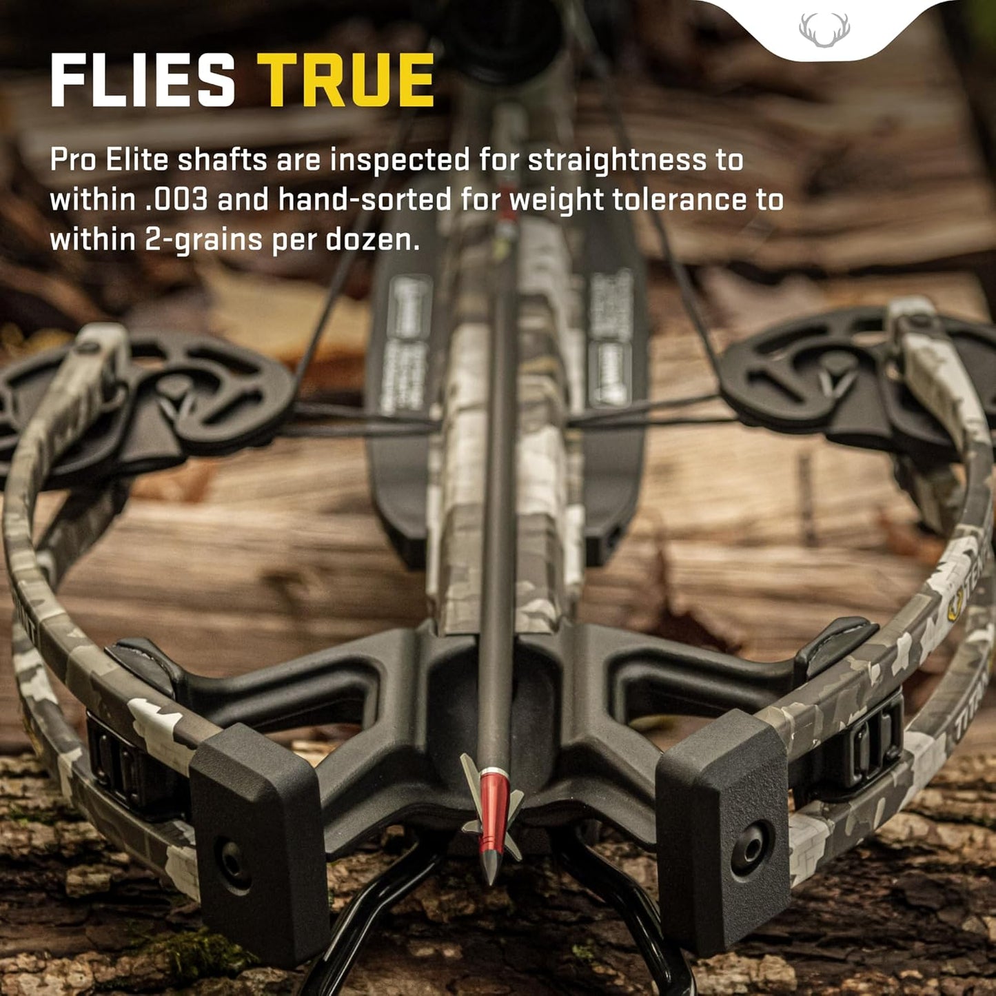 TenPoint Pro Elite 400 Carbon Crossbow Arrows - 20", Pack of 6 - with Alpha-Nock HP & HP Aluminum Bushing