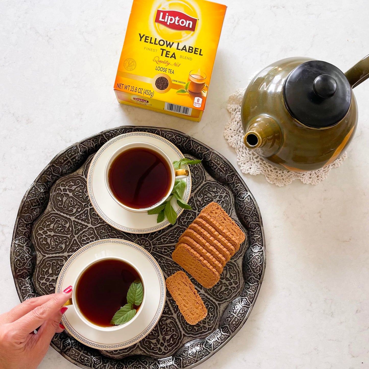Lipton Yellow Label Tea | International Blend | Lipton Tea Bags |Black Tea| Premium Quality | 200 Grams (Pack of 1)