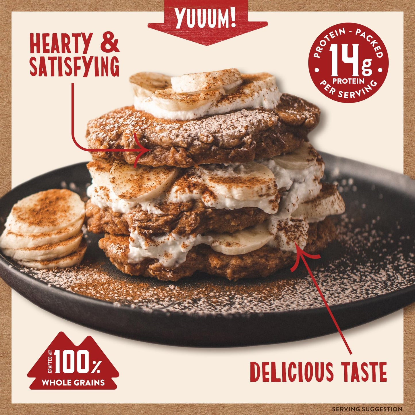 Kodiak Cakes Protein Pancake Power Cakes, Flapjack and Waffle Baking Mix, Buttermilk, 20 Oz, (Pack of 6)