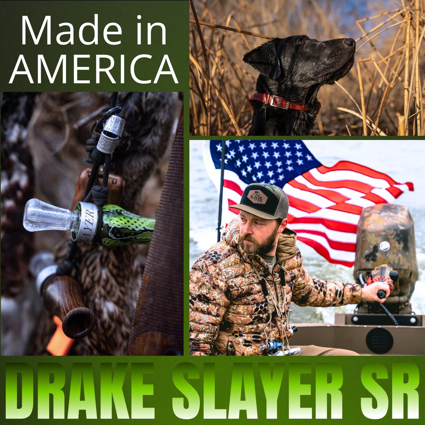 Drake Double Reed Duck Call | Realistic Sound Hunting Call | Superior Tone | Versatile & Easy to Use | Beginner Friendly and Expert Approved | Duck Hunting Accessories