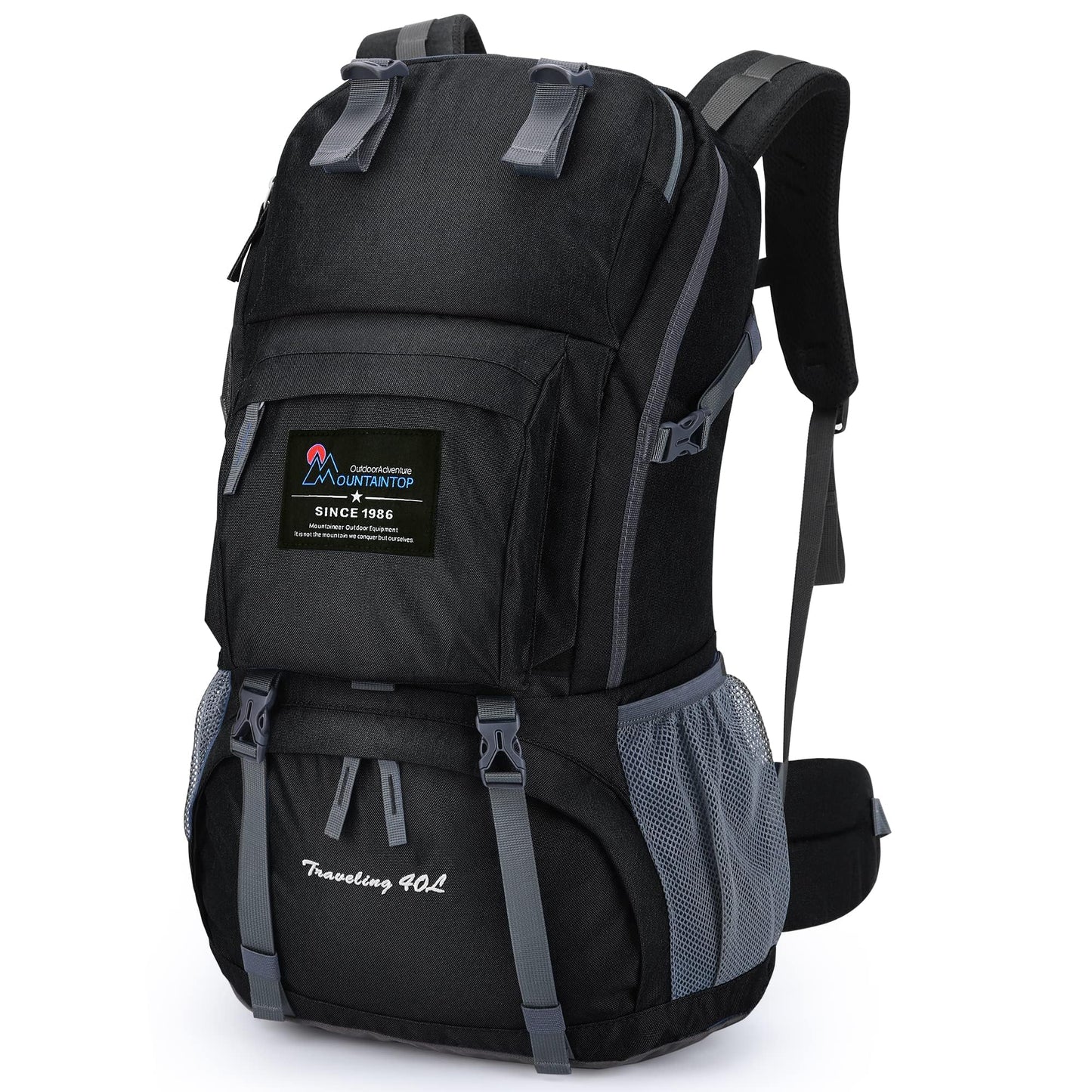 MOUNTAINTOP 40L Hiking Backpack Lightweight Travel Backpack for Men&Women Outdoor Camping Backpacking