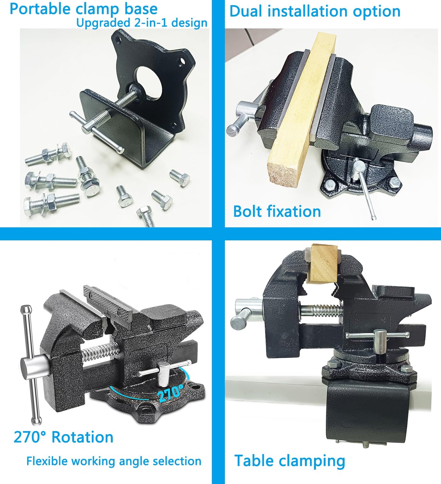 MYTEC Home Vise Clamp-On Vise,2.5"