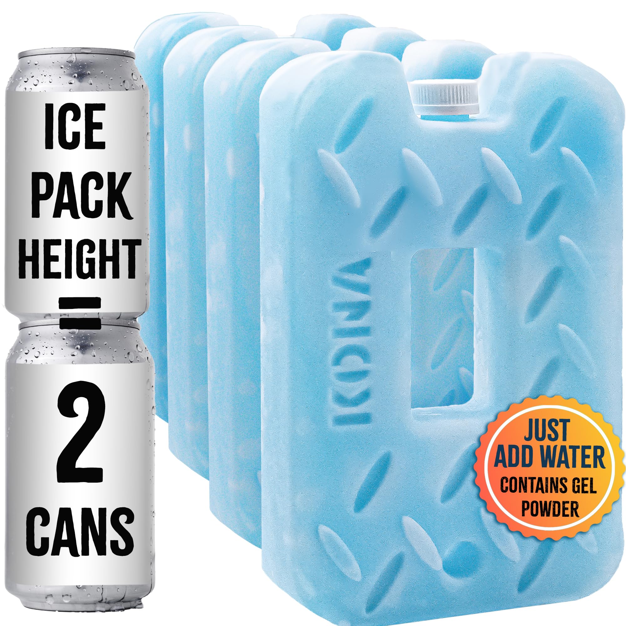 Kona Blue Ice Pound Ice Packs for Coolers Long Lasting Design