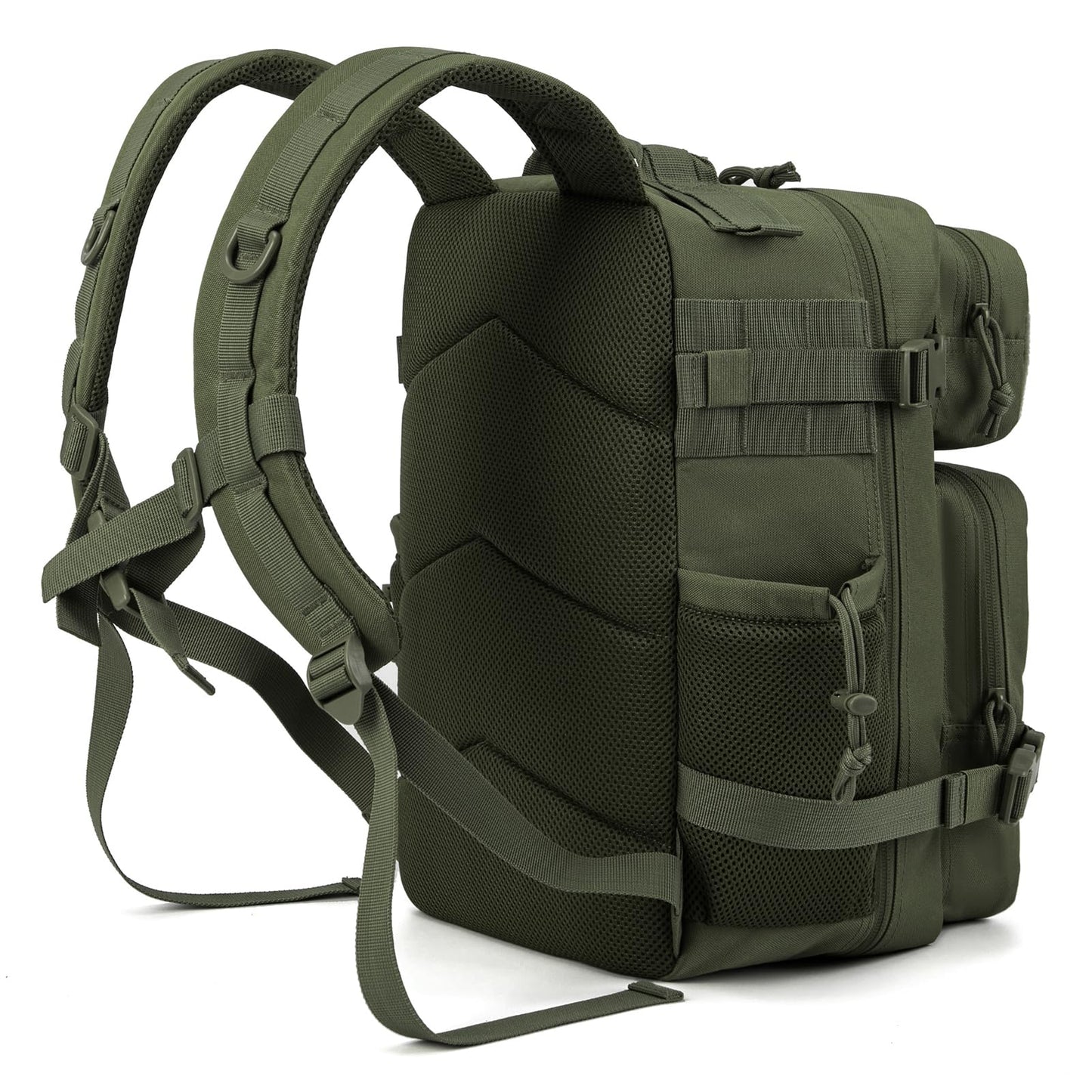 QT&QY 25L/35L/45L Military Tactical Backpack For Men Molle Daypack 3 Day Bug Out Bag Hiking Rucksack With Bottle Holder