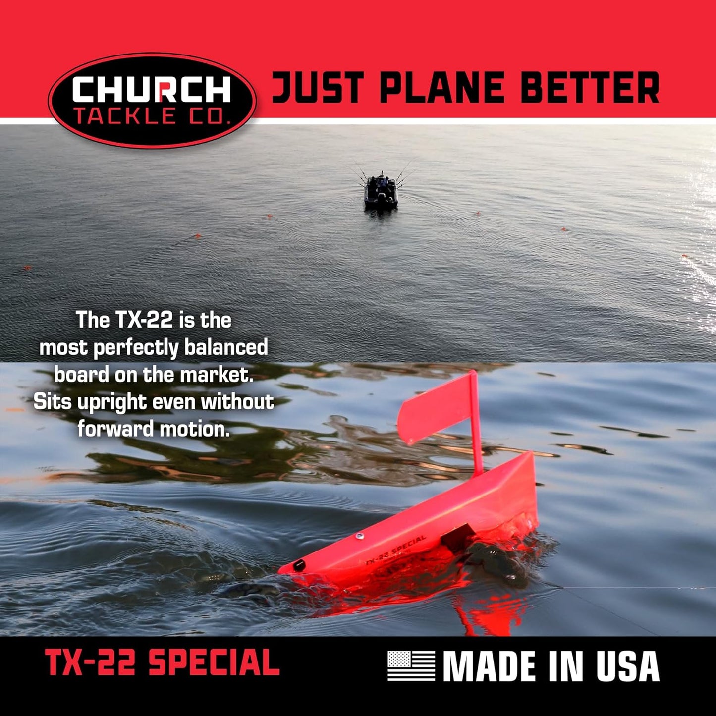 TX-22 Special Planer Board by Church Tackle Co