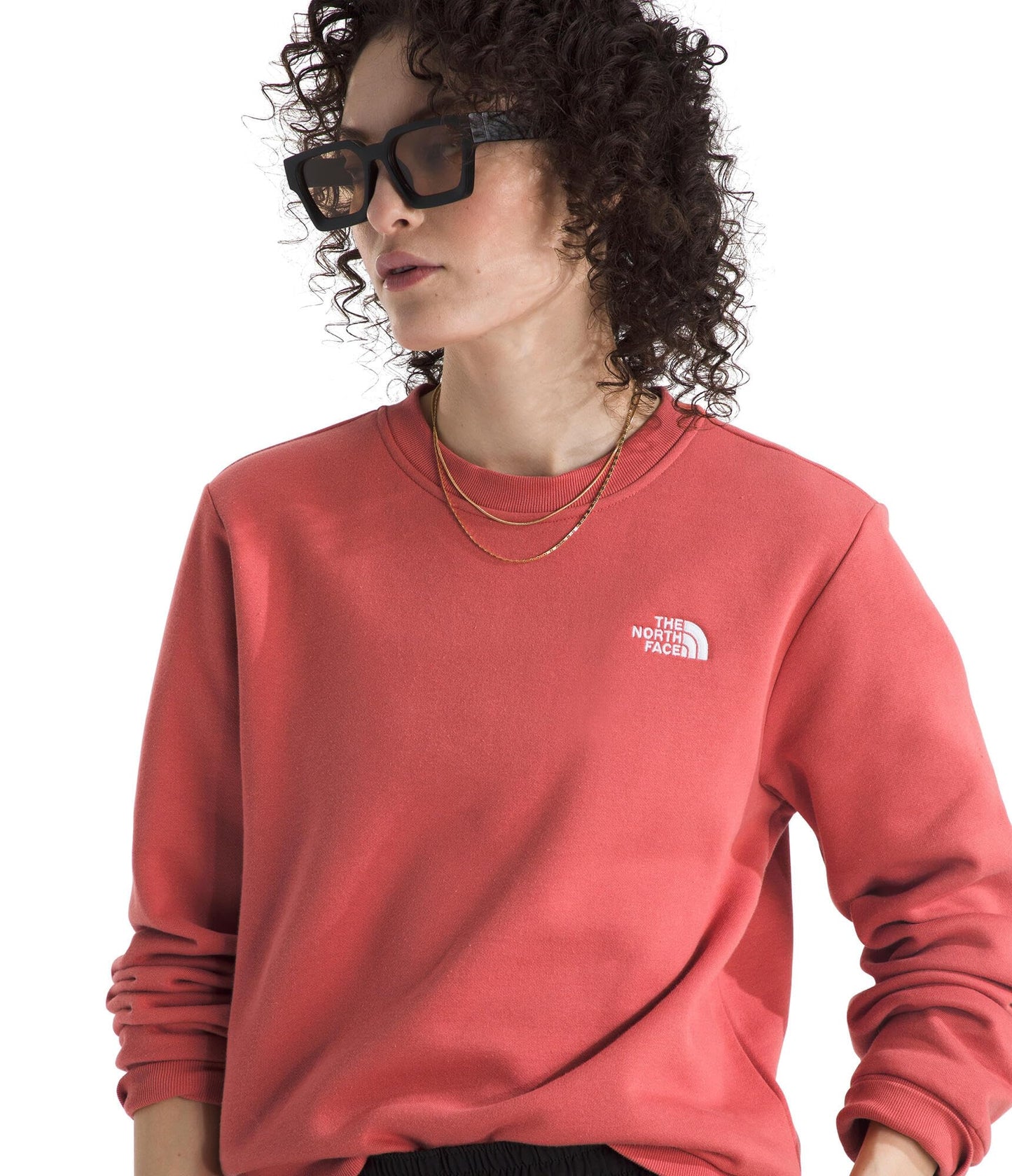 THE NORTH FACE Women's Evolution Simple Dome Crew | Ribbed Collar & Hem, Classic Logo