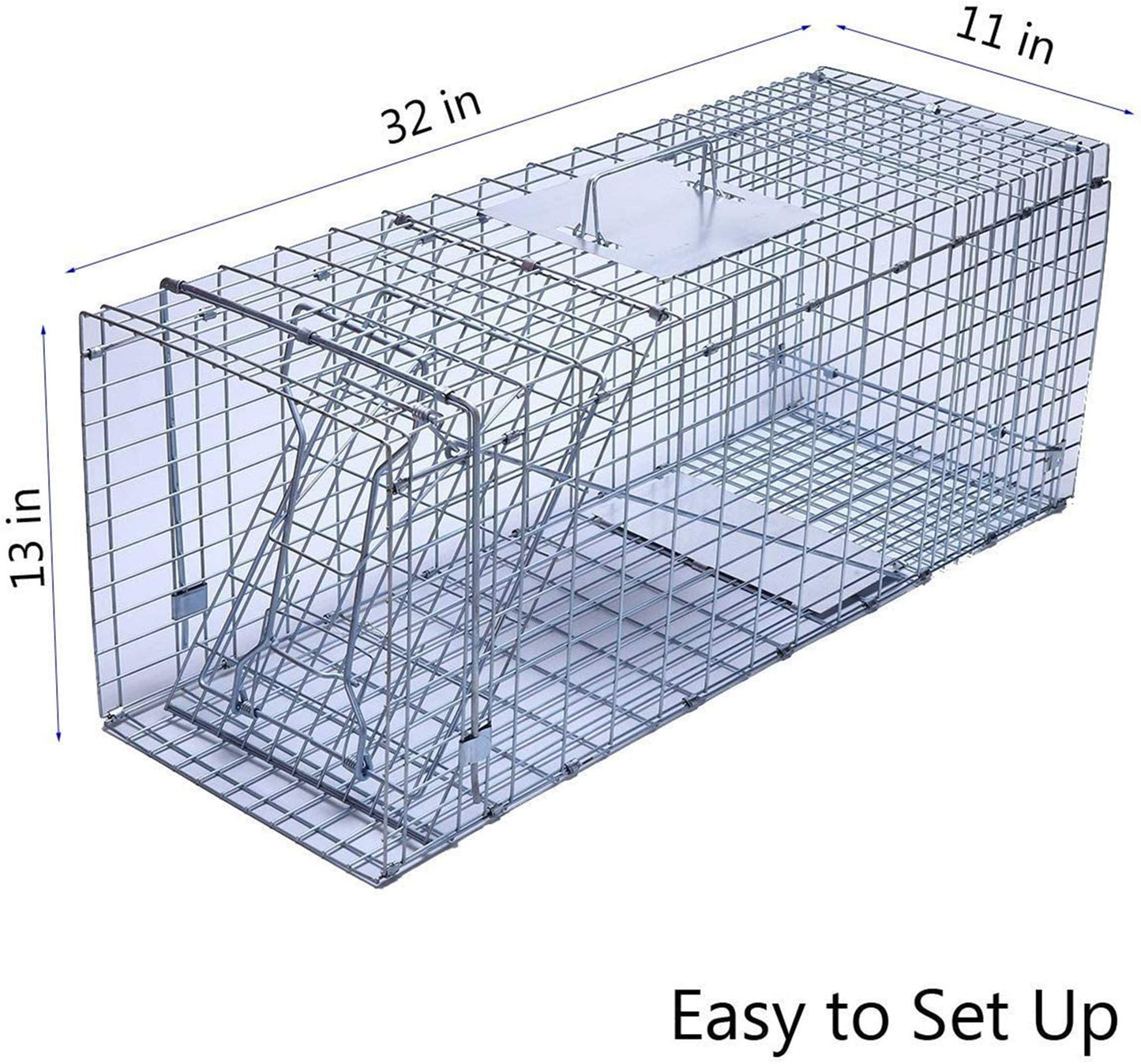 Faicuk Heavy Duty Squirrel Trap Chipmunk Trap Rat Trap and Other Similar-Size Rodents - 16.3” x 6” x 6.7”