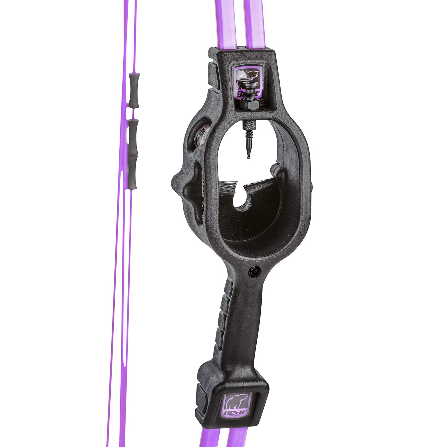 Bear Archery Spark Youth Bow Set, Recommended for Ages 5 to 10, Ambidextrous, Includes 2 Arrows, Armguard, Quiver