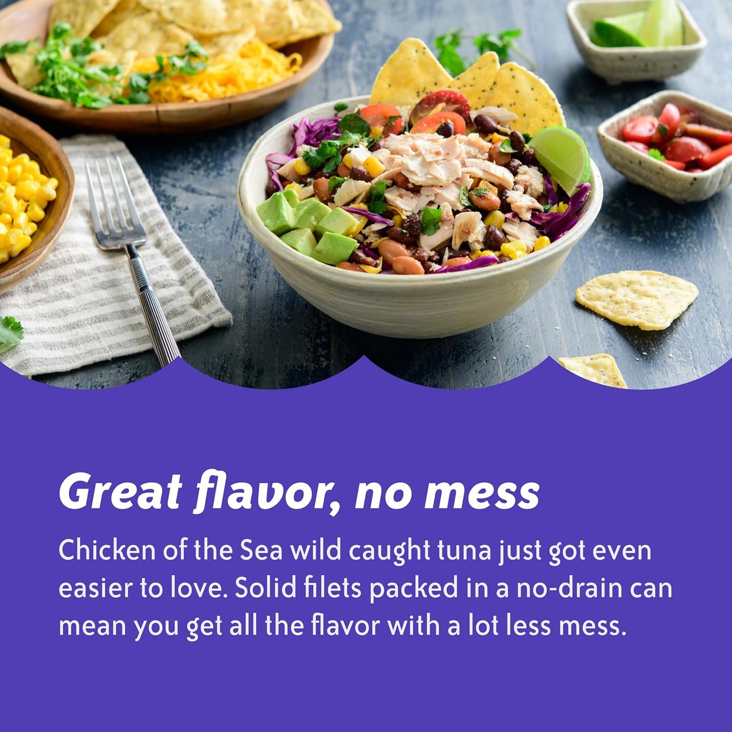 Chicken of the Sea Chunk Light Tuna in Water, 5 Ounce Cans (Pack of 10), Wild Caught Canned Tuna