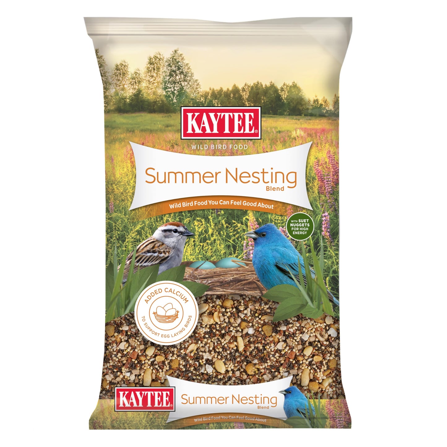 Kaytee Wild Bird Food, Summer Nesting Seed Blend, 8 lb