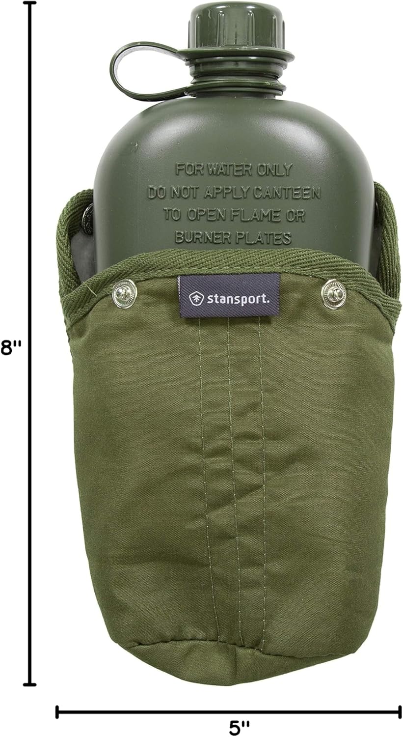 Stansport G.I. Style Canteen, Cover & Belt (336)