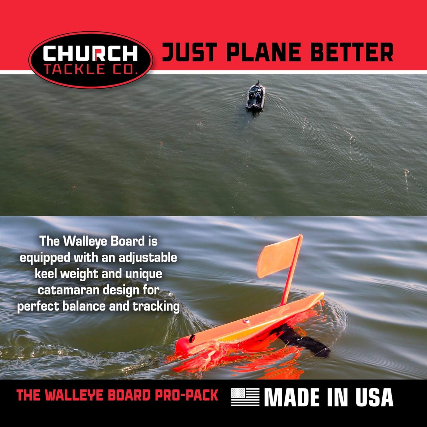 The Walleye Board Pro-Pack by Church Tackle Co