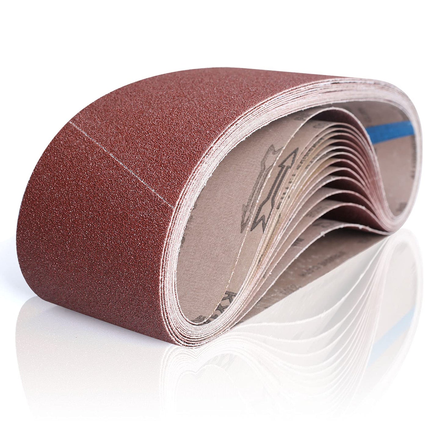 3×18 Inch Belt Sander Sanding Belt, 21 Pack Belt Sander Paper 40/60/80/120/180/240/400 Grits Assortment Aluminum Oxide Sanding Belts for Belt Sander Knife Sharpening Wood Metal Polishing