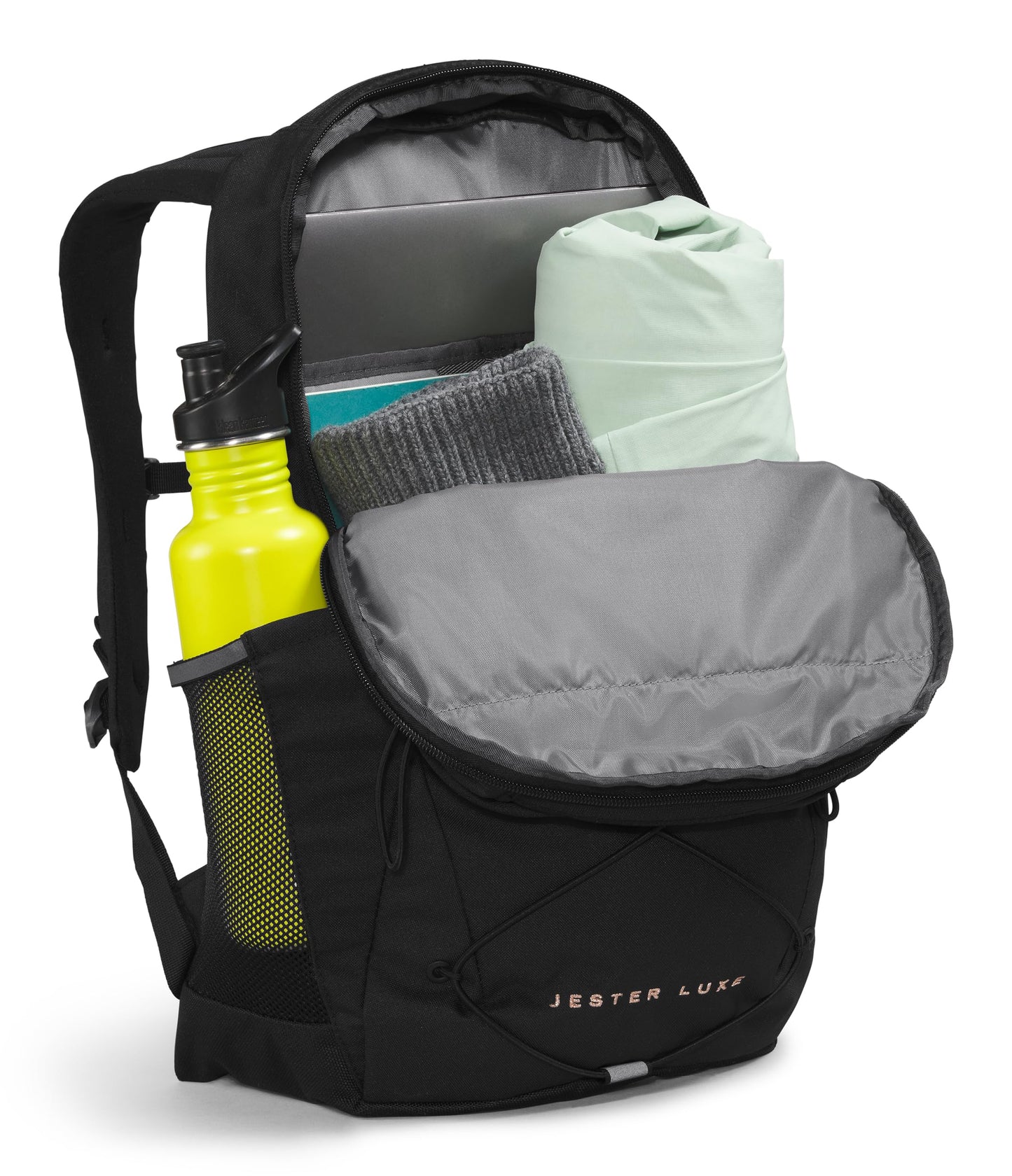 The North Face Women's Every Day Jester Laptop Backpack, TNF Black/Burnt Coral Metallic, One Size