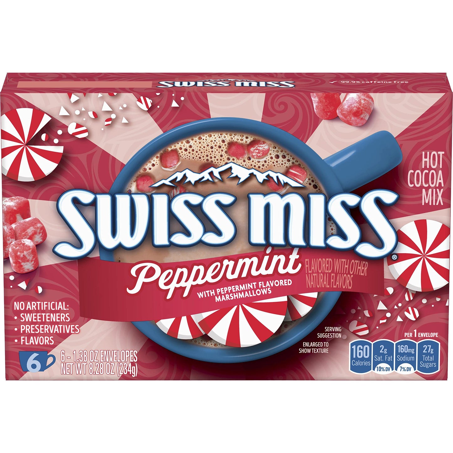 SWISS MISS Milk Chocolate Flavored Hot Cocoa Mix, 38.27 OZ Square Canister