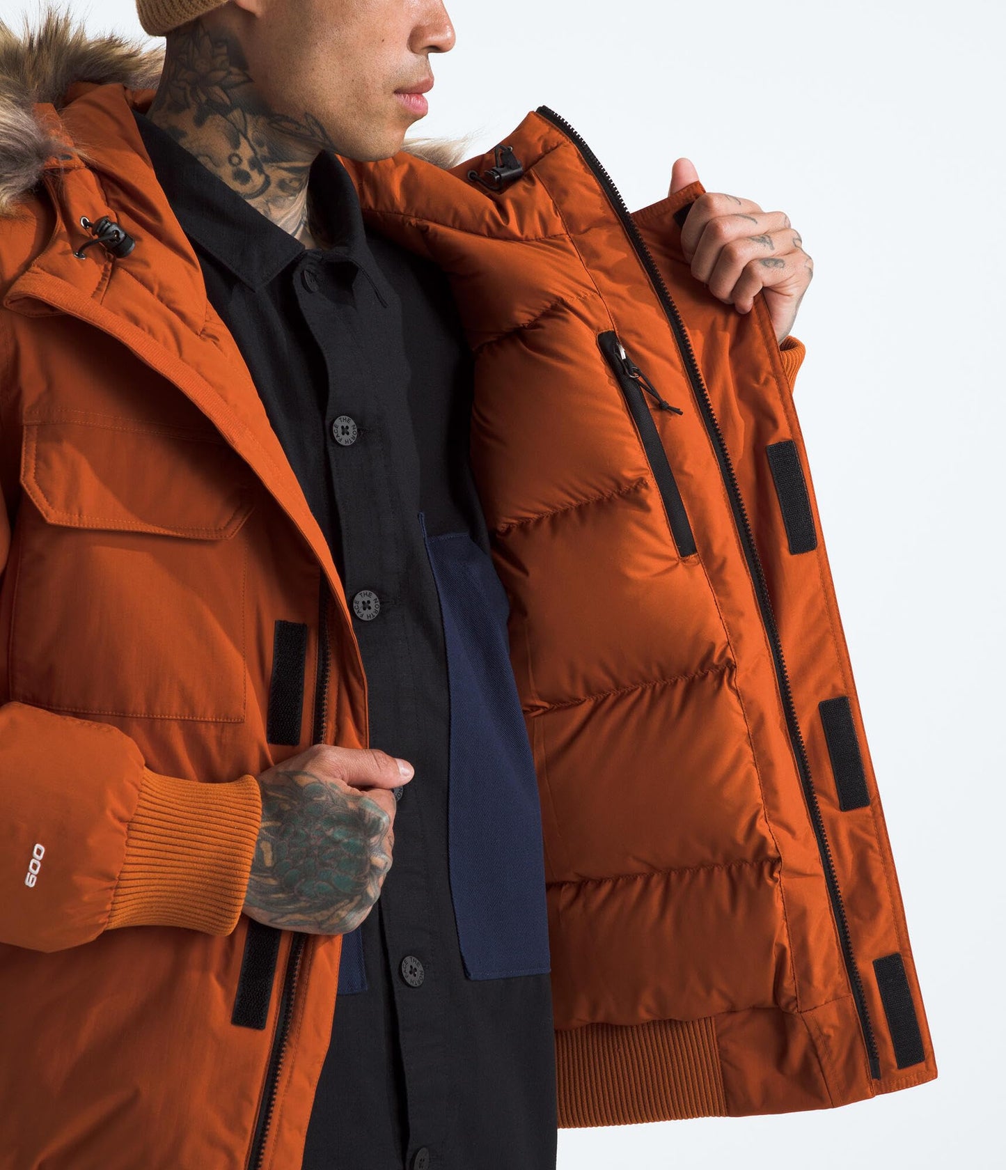 THE NORTH FACE Men's McMurdo Bomber Jacket | Waterproof, Waterfowl Down Insulation, Hooded Jacket