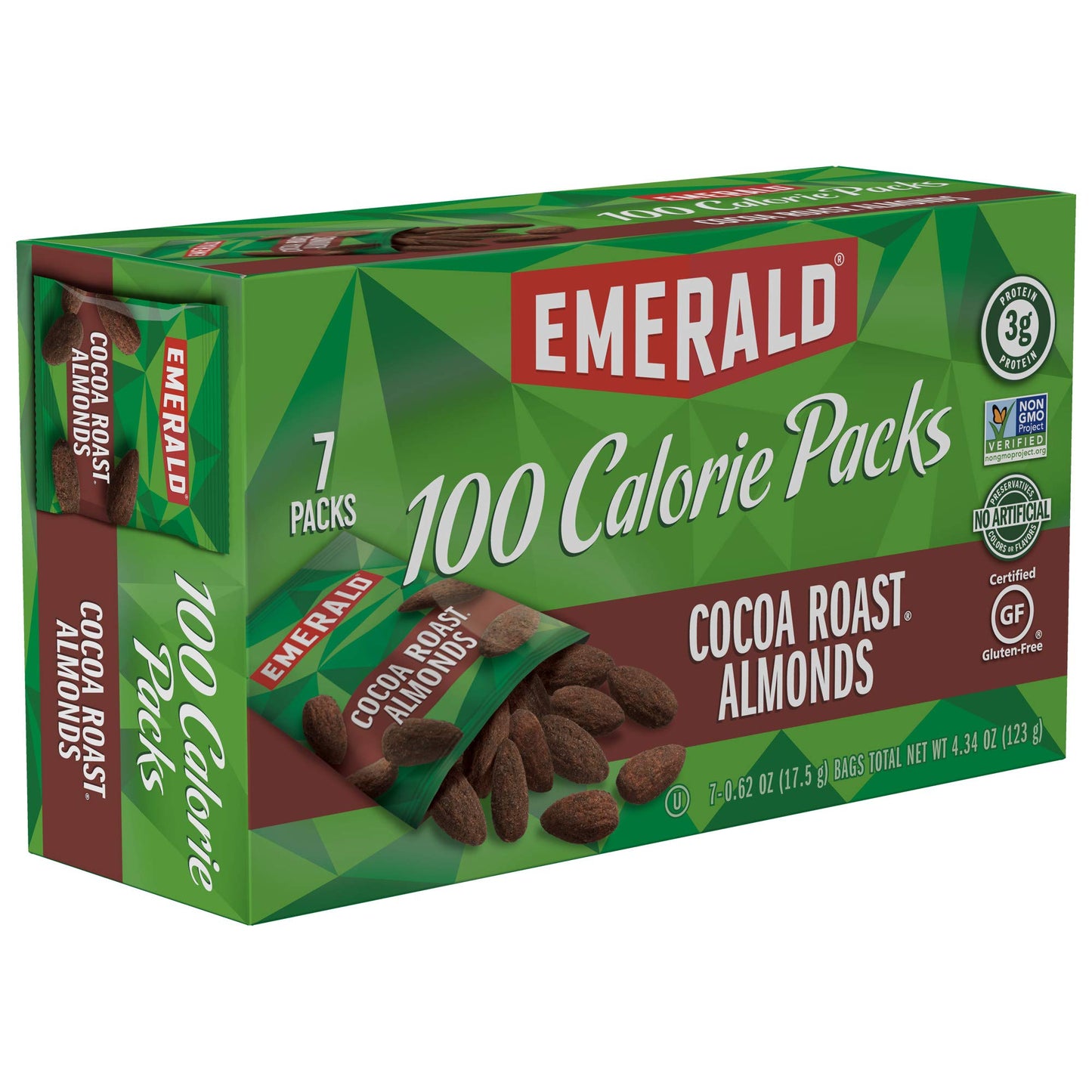 Emerald Nuts Mixed Nuts Variety Pack 18ct (1-Pack) , 100-Calorie Individual Packs , Features Dry Roasted Almonds, Natural Almonds & Walnuts, and Roasted & Salted Cashews