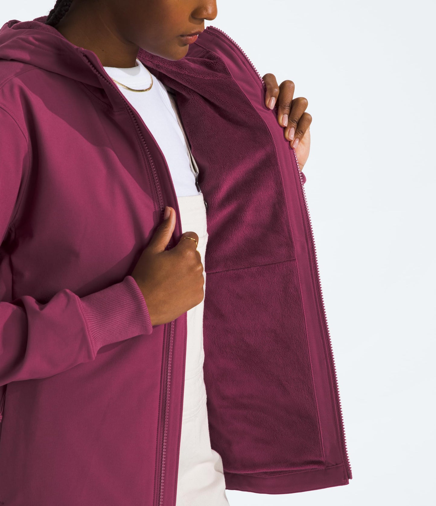 THE NORTH FACE Women's Shelbe Raschel Fleece Hooded Jacket (Standard & Plus Size) | Fleece Lining, Wind & Water Resistant