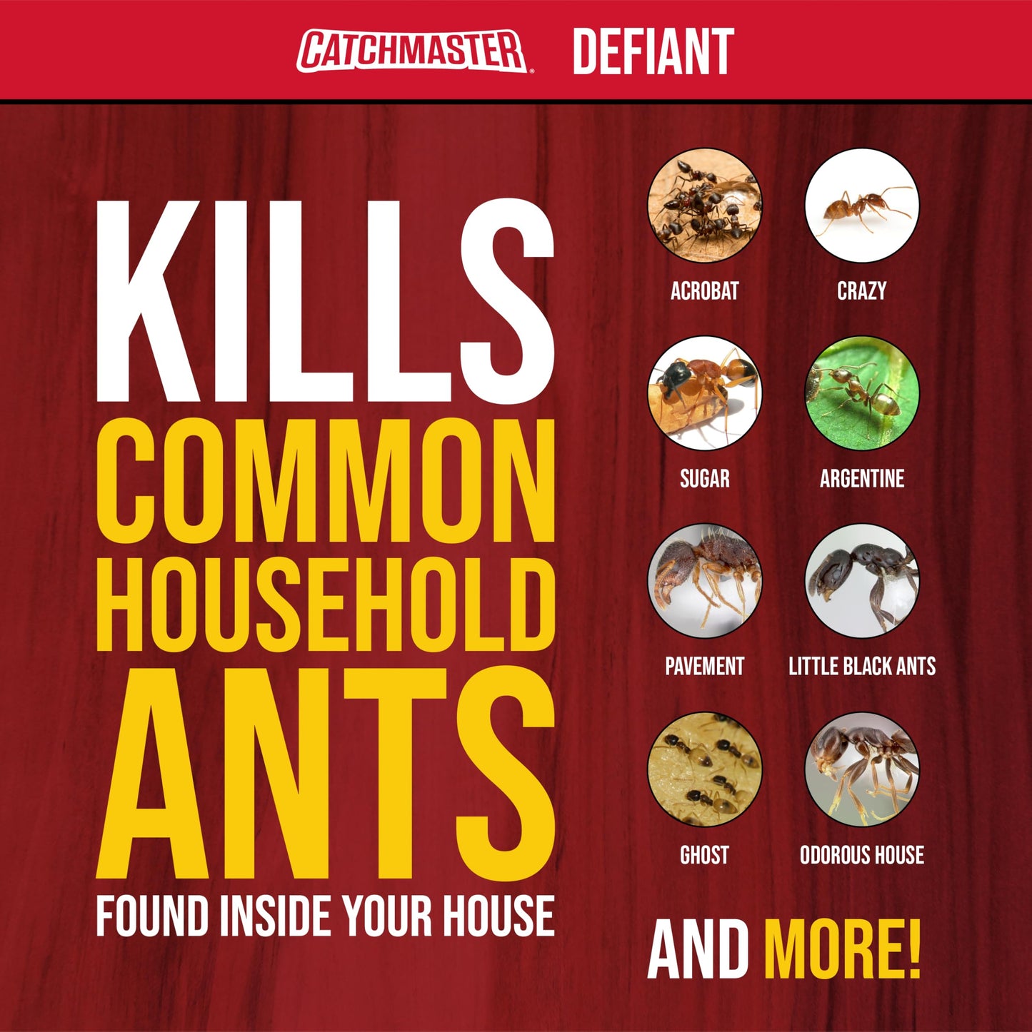 Catchmaster DefiANT Liquid Ant Killer Indoor (50 uses) + 4 Reusable Liquid Ant Bait Stations (2 Stacked), Multi-Surface Pest Control Traps for Home & Outdoor, Reduce & Remove Colonies, American Made