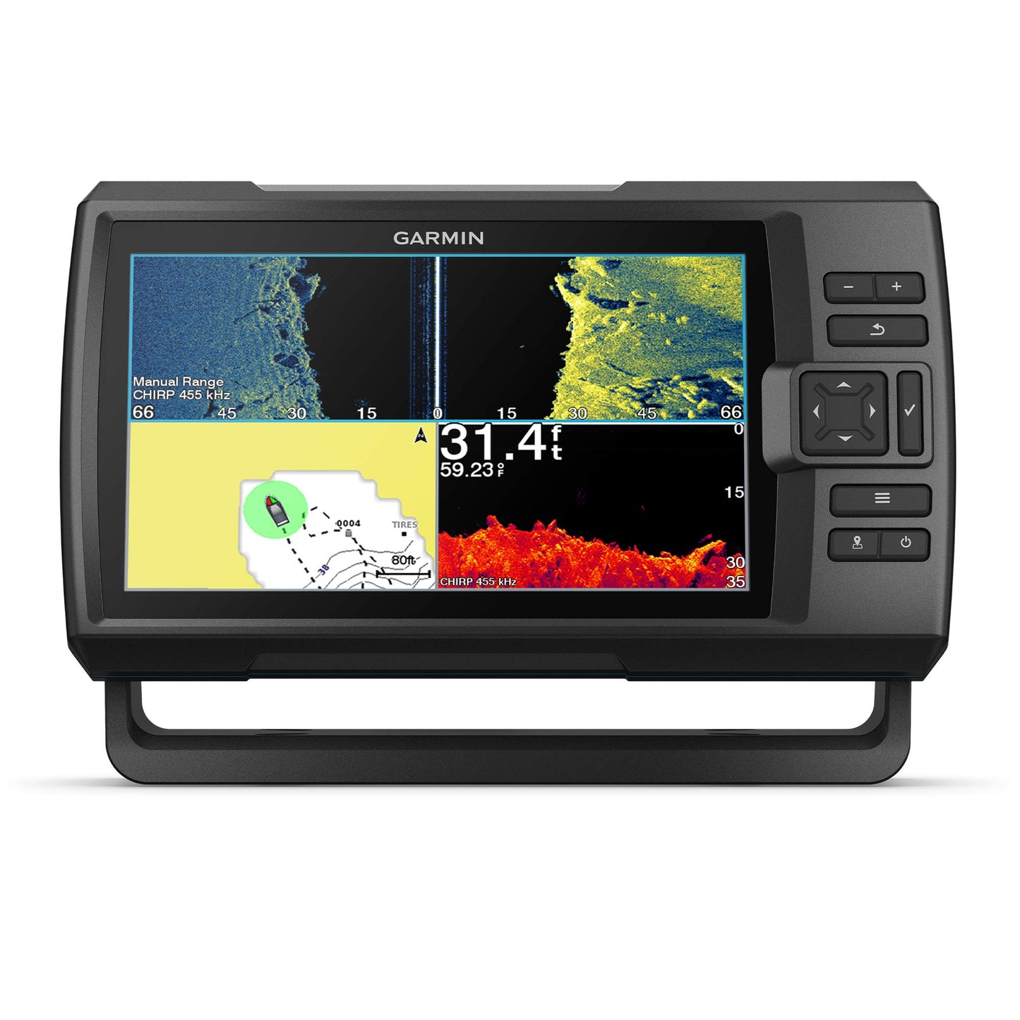 Garmin 010-02550-00 Striker Vivid 4cv, Easy-to-Use 4-inch Color Fishfinder and Sonar Transducer, Vivid Scanning Color Palettes