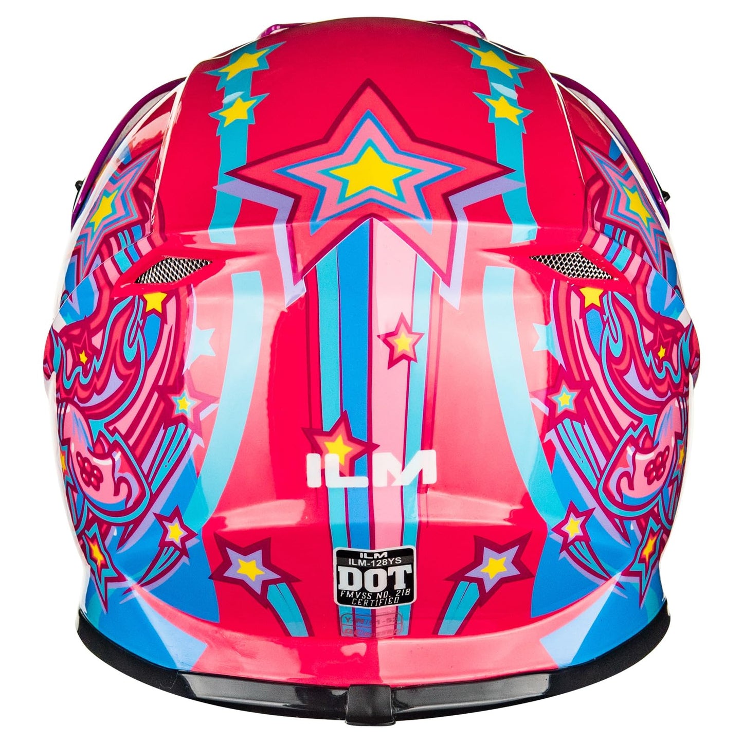 ILM Adult Dirt Bike Helmets Motocross ATV Dirtbike BMX MX Offroad Full Face Motorcycle Helmet, DOT Approved Model 128S (Matte Black, Adult-Medium)