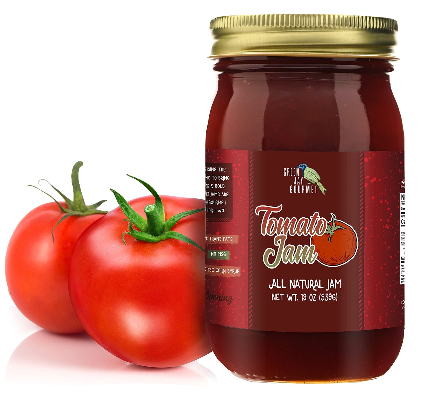 Green Jay Gourmet Spicy Jam Variety Pack - All-Natural Raspberry Jalapeno Jam, Strawberry Jalapeno Jam, Blackberry Jalapeno Jam - Vegan, Gluten-free Jam - No Preservatives - USA Made - 3 x 20 Ounces