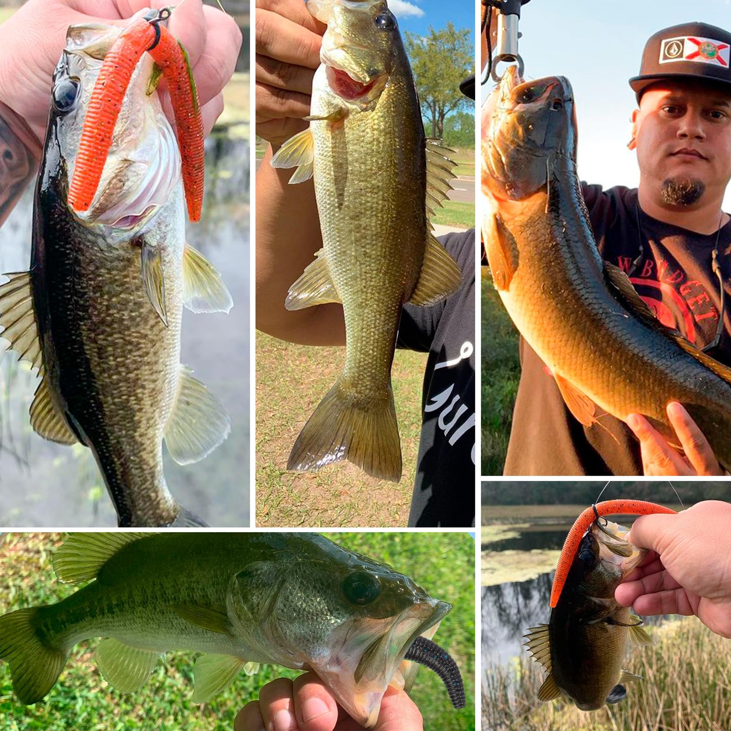 Senko Worms Kit – 4"/5" Soft Plastic Fishing Lures with Salt Impregnation for Bass Fishing